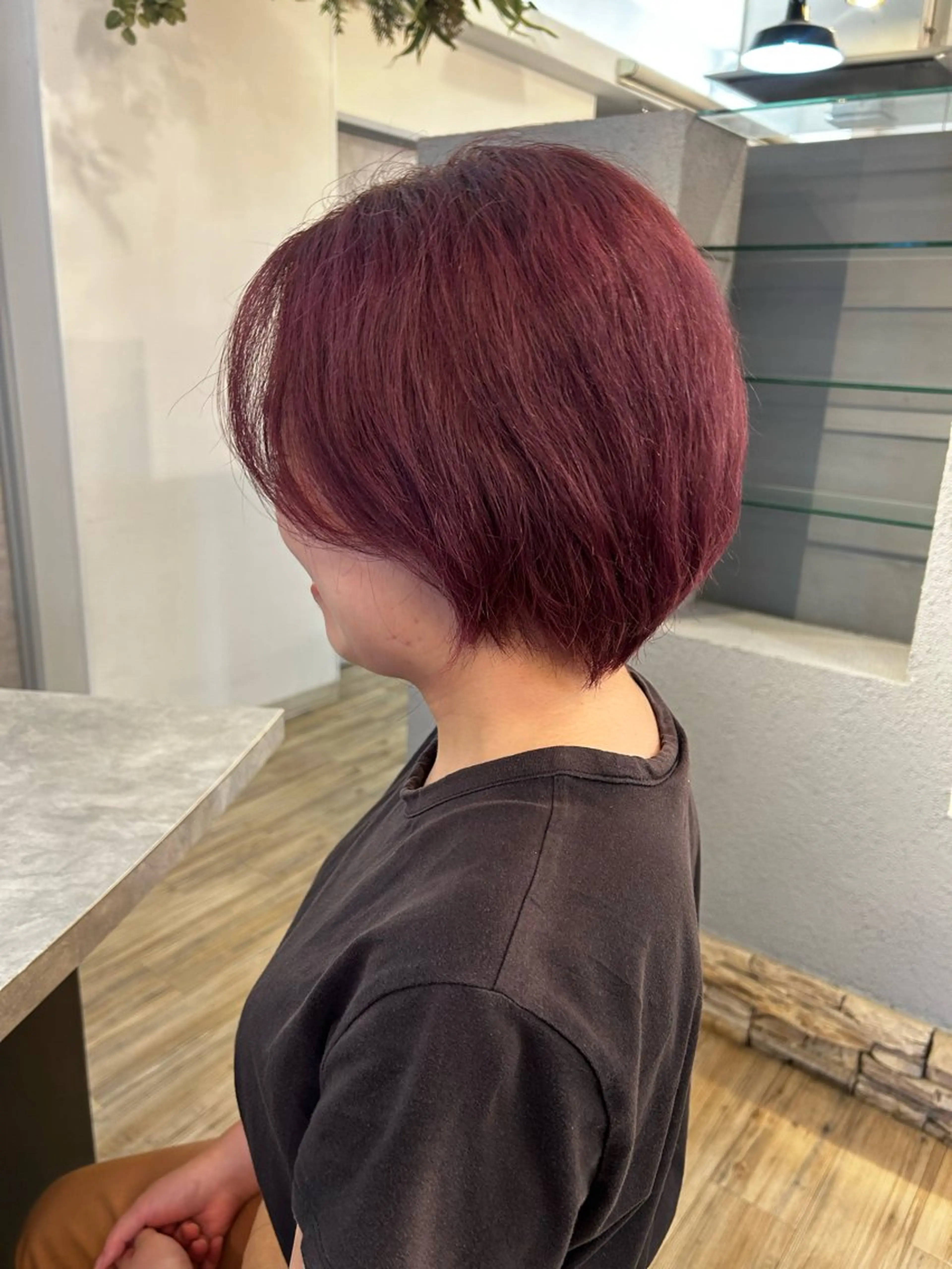 ショート カラー ミナミ🩰デサインカ ラー♡ヘアセットのヘアスタイル