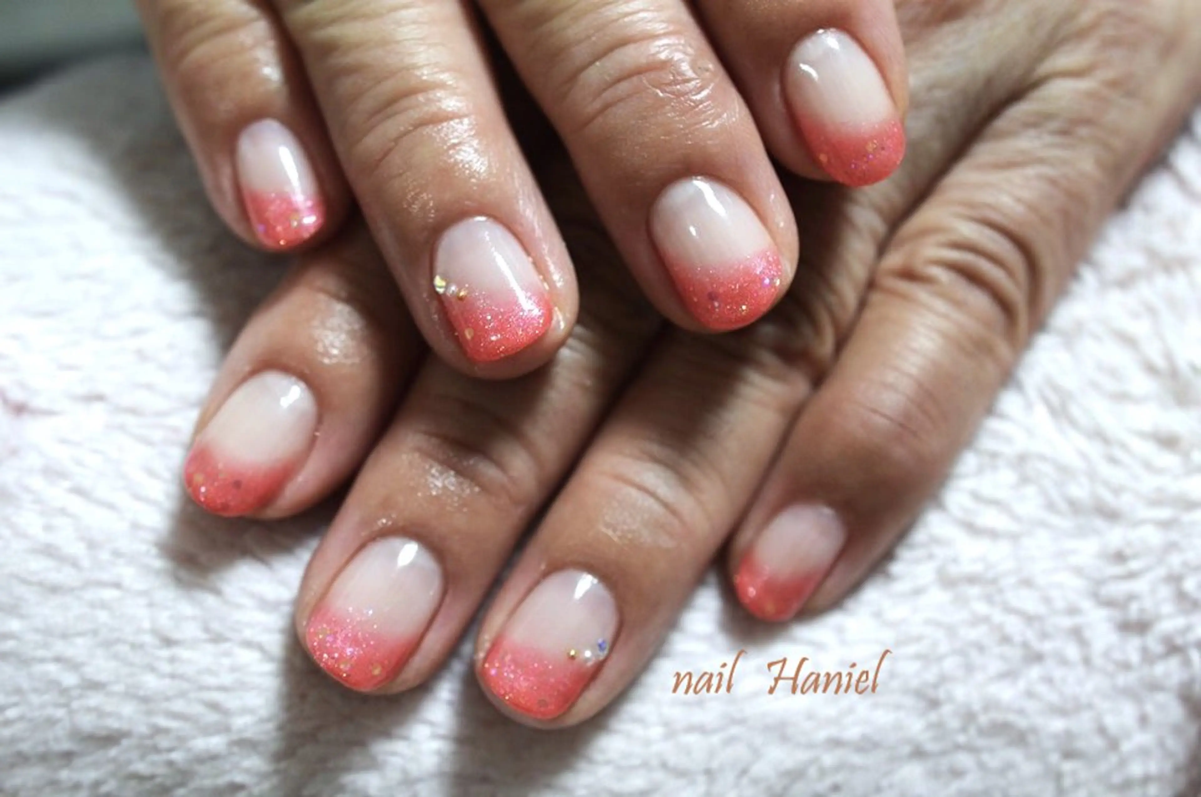 ネイル アートネイル ジェルネイル 韓国ネイル オフィスネイル ワンカラーネイル ハンドネイル nail Haniel所属・半蔵門サロンハニエル 魅神 ちよのネイルデザイン