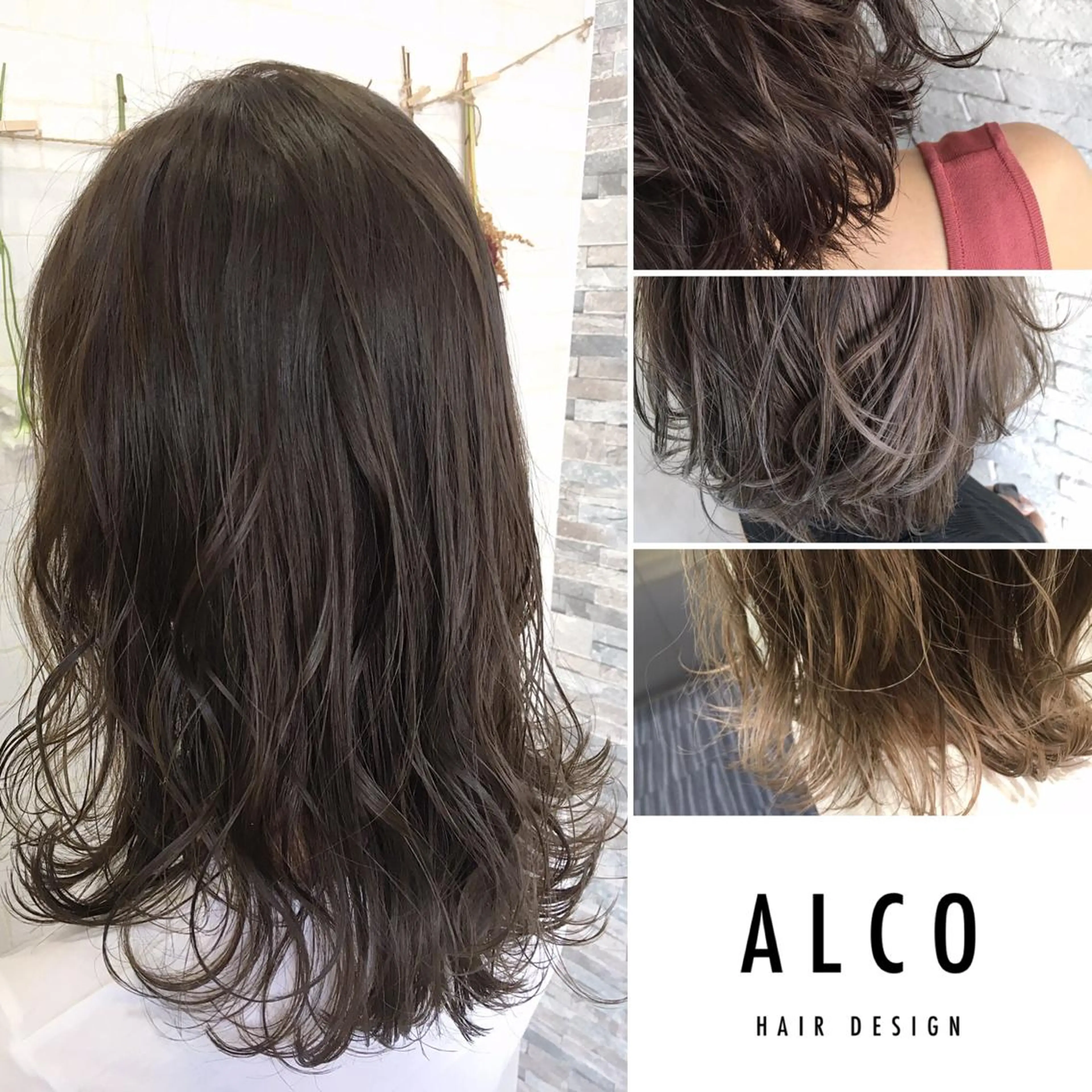 セミロング カラー ヘアアレンジ ワタイショウタ 髪質改善✨眉毛サロンのヘアスタイル