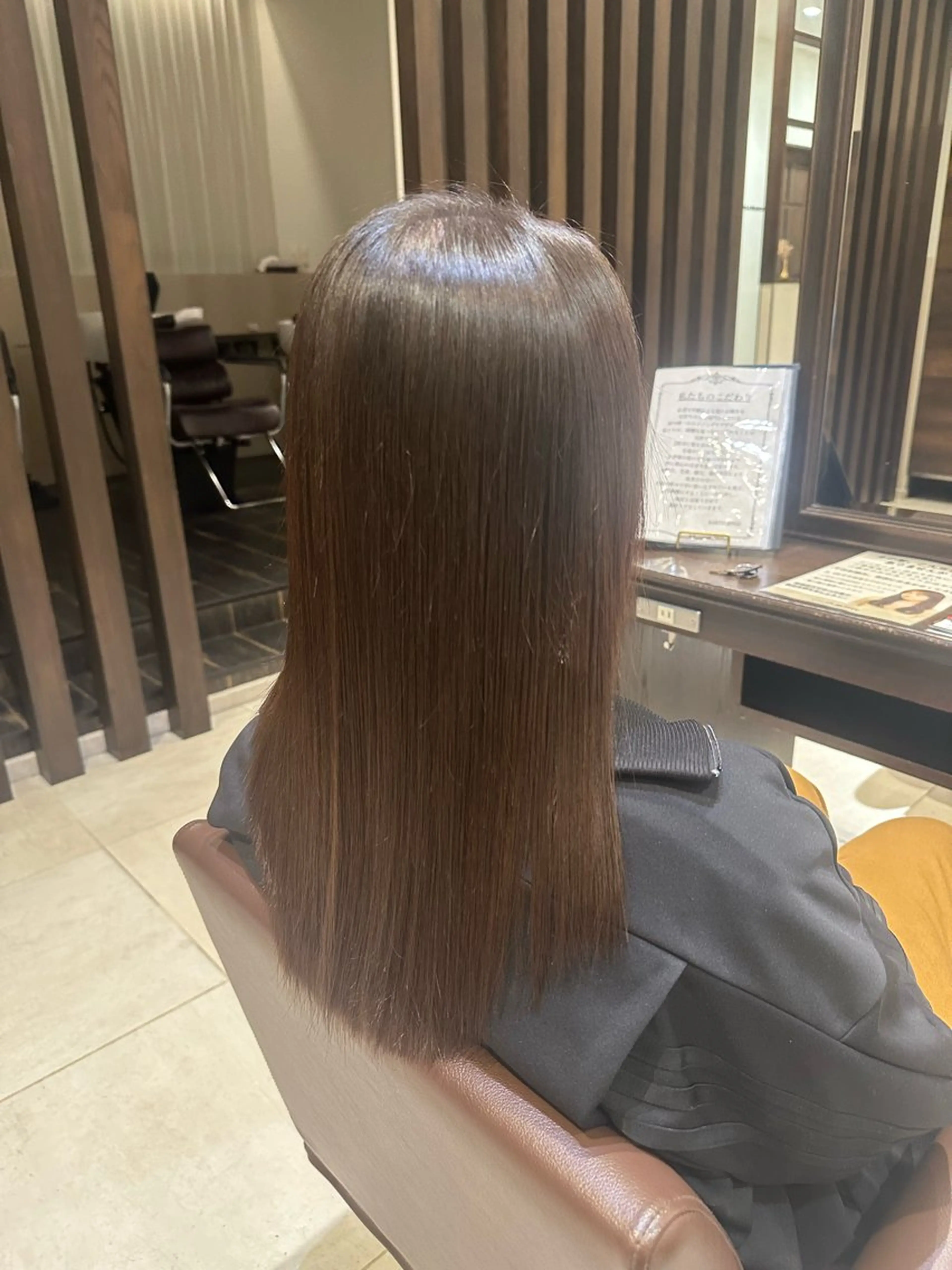 セミロング 縮毛矯正 トリートメント 山本 麟太郎のヘアスタイル