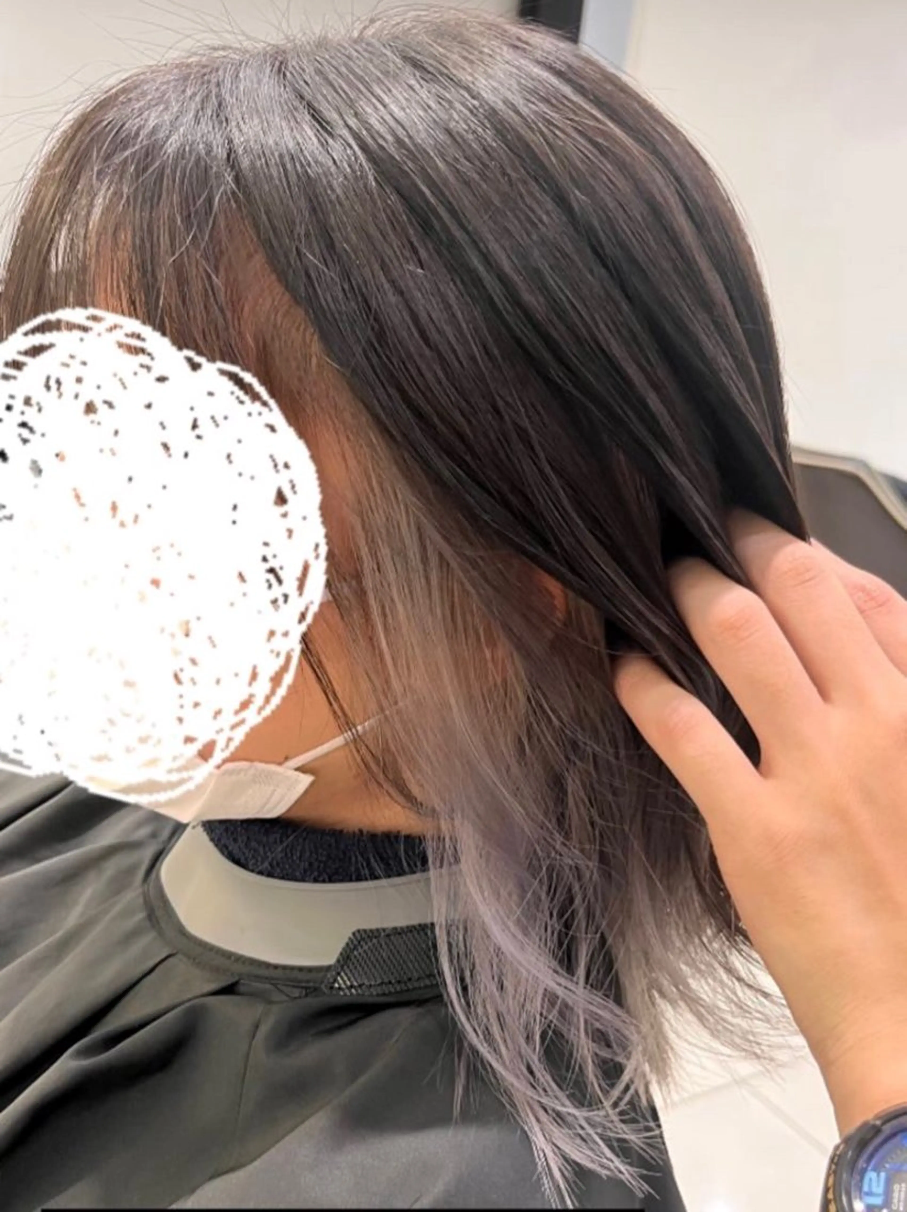 ミディアム カラー 学生 髪質改善・美髪矯正 ケアカラーGAOのヘアスタイル