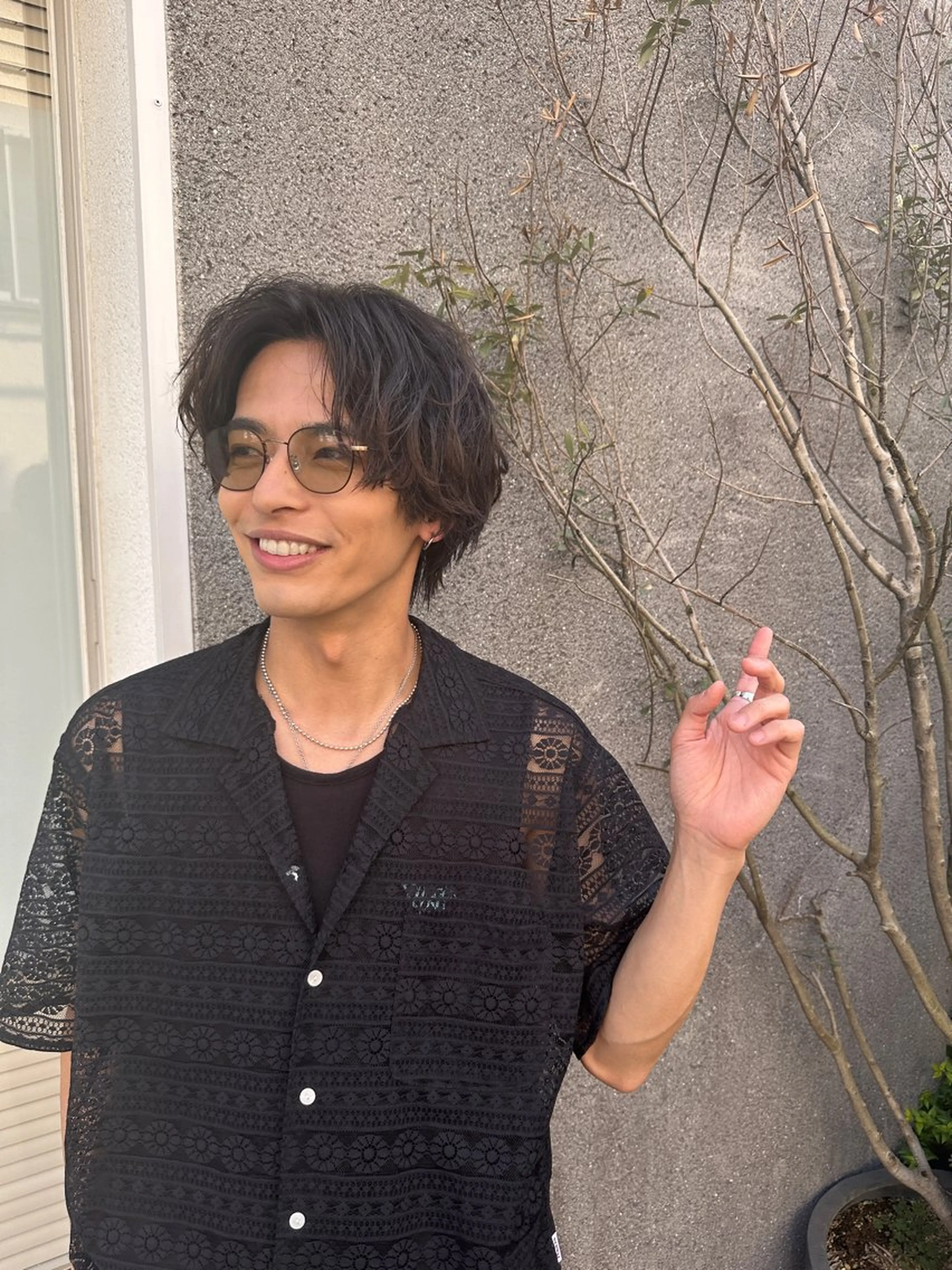 ショート パーマ メンズ 渋谷駅から徒歩1分 BLUCKメンズヘアのヘアスタイル