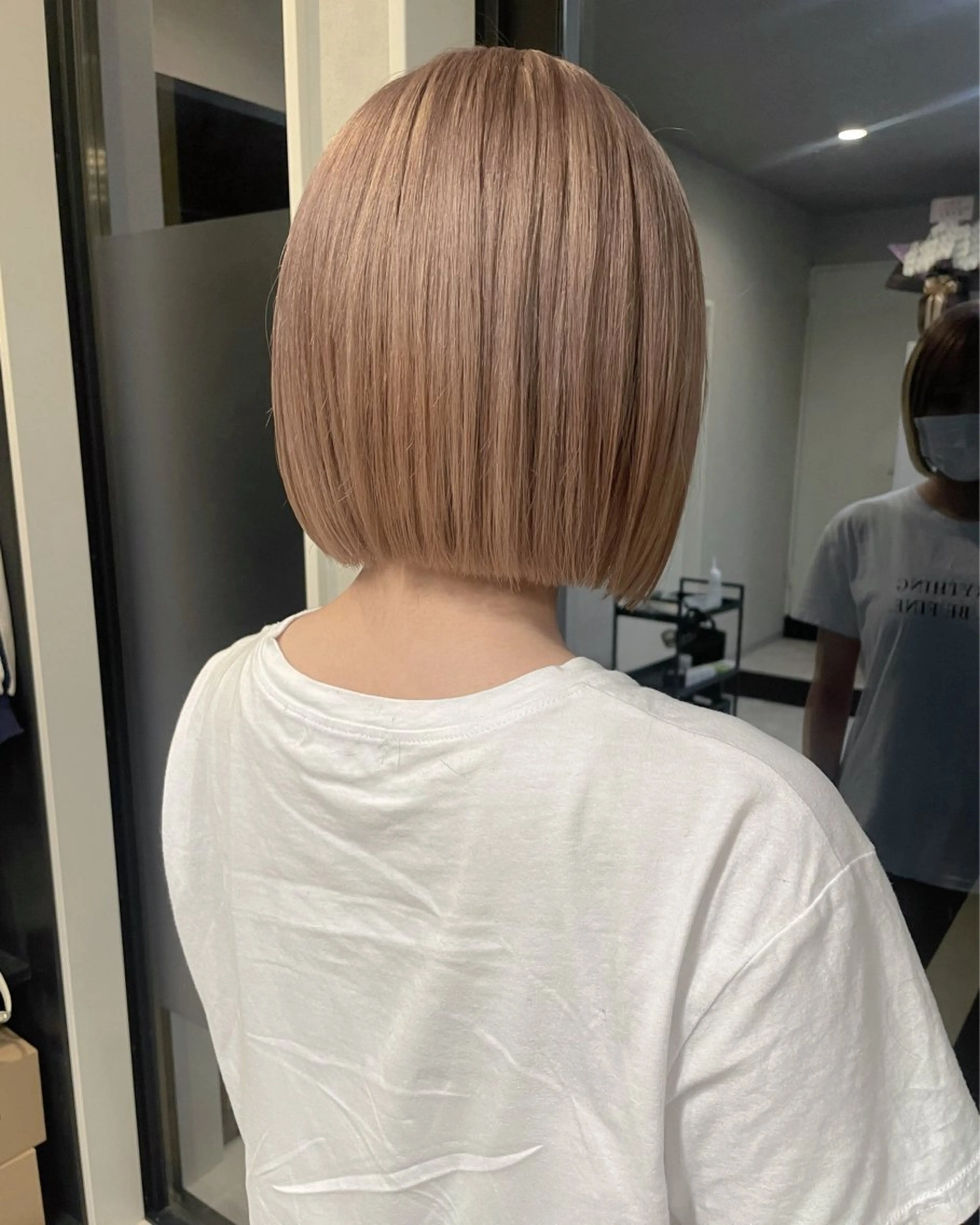 ショート カラー ヘアカラー 透明感カラー/ボブ misaki °＊のヘアスタイル