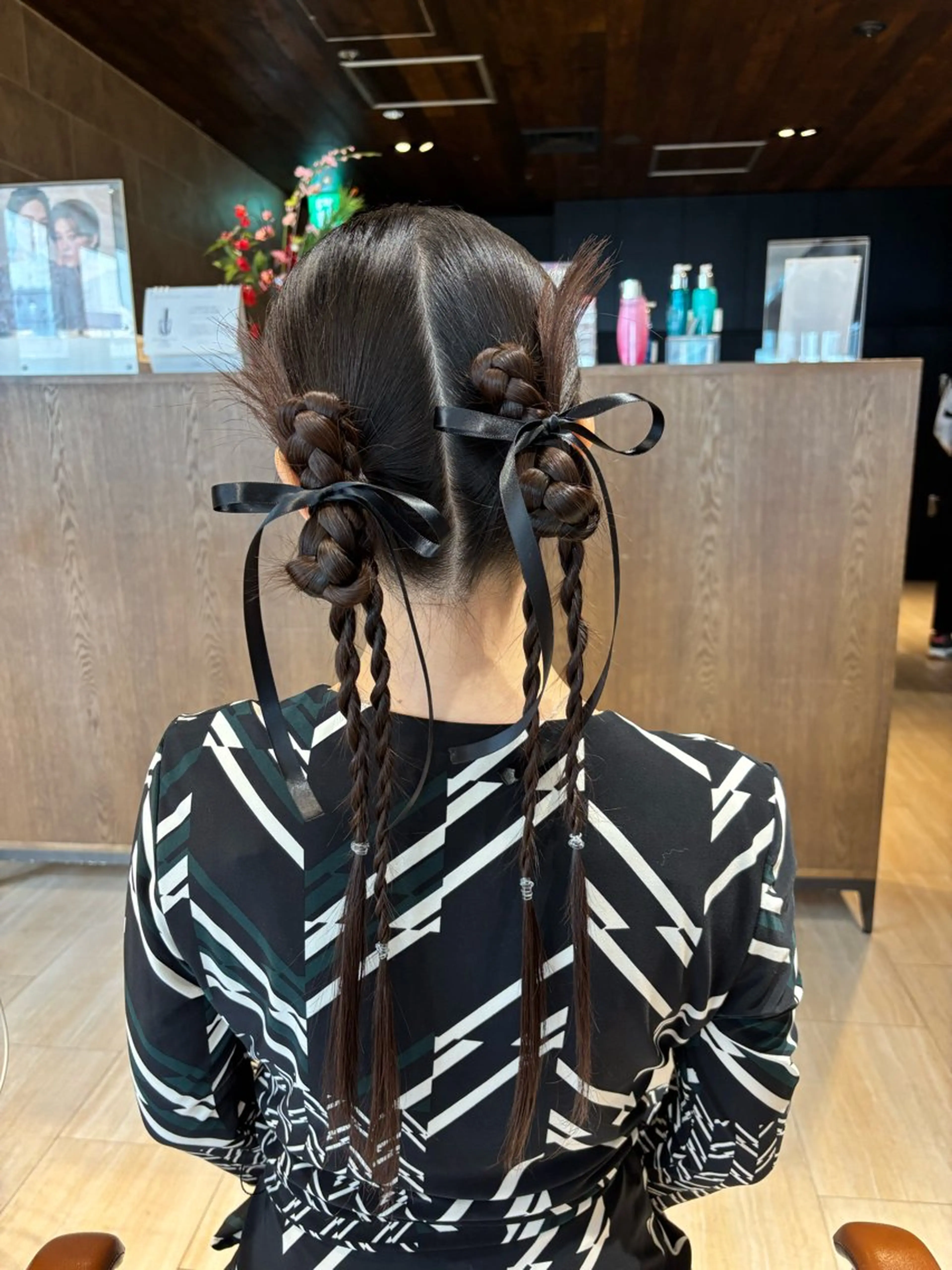 ミディアム ヘアアレンジ ヘアセット 穂積 未優のヘアスタイル