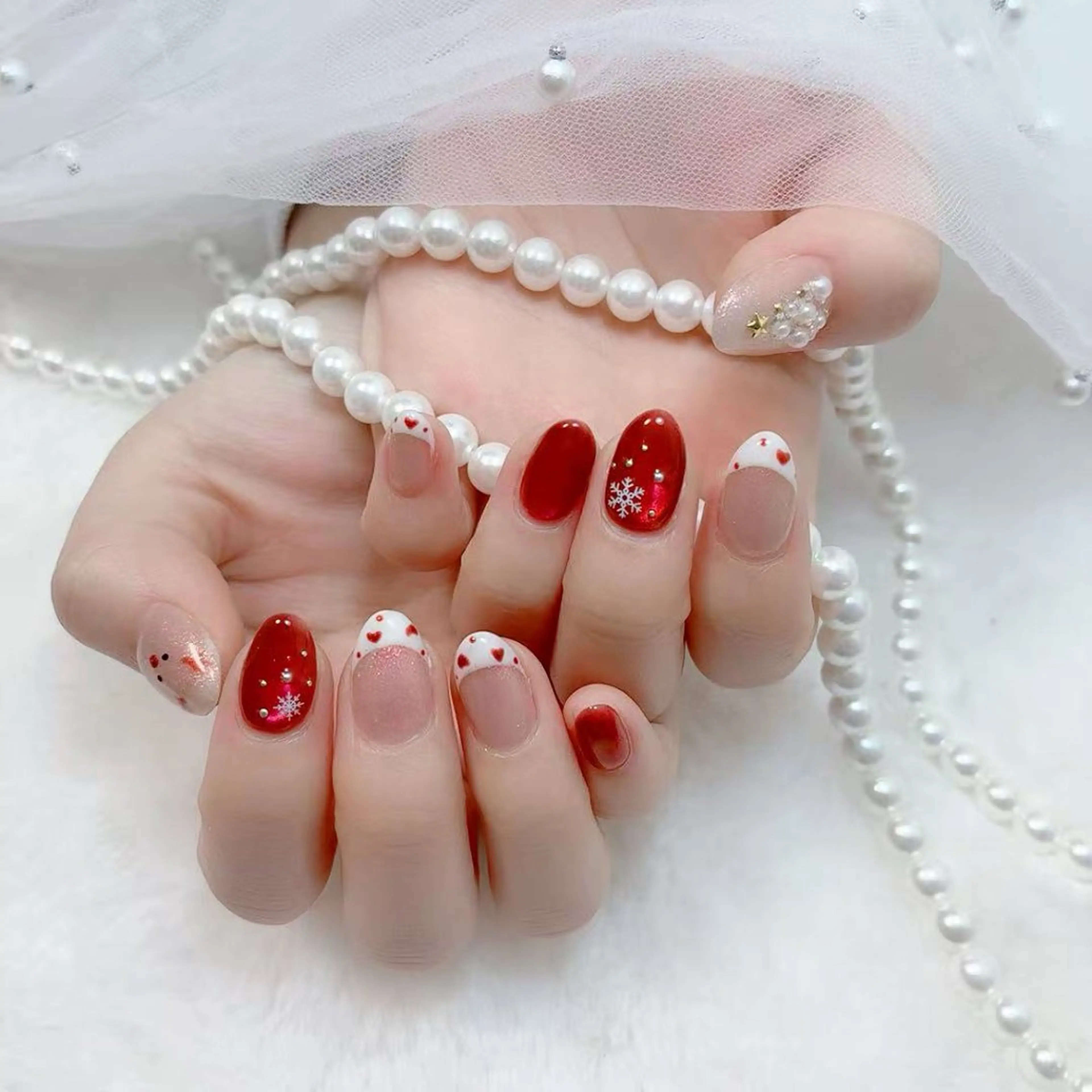 ネイル アニマル柄 アートネイル チークネイル フラッシュネイル フットネイル ハンドネイル 長さだし/持込/ ワンホンネイル/Umのネイルデザイン