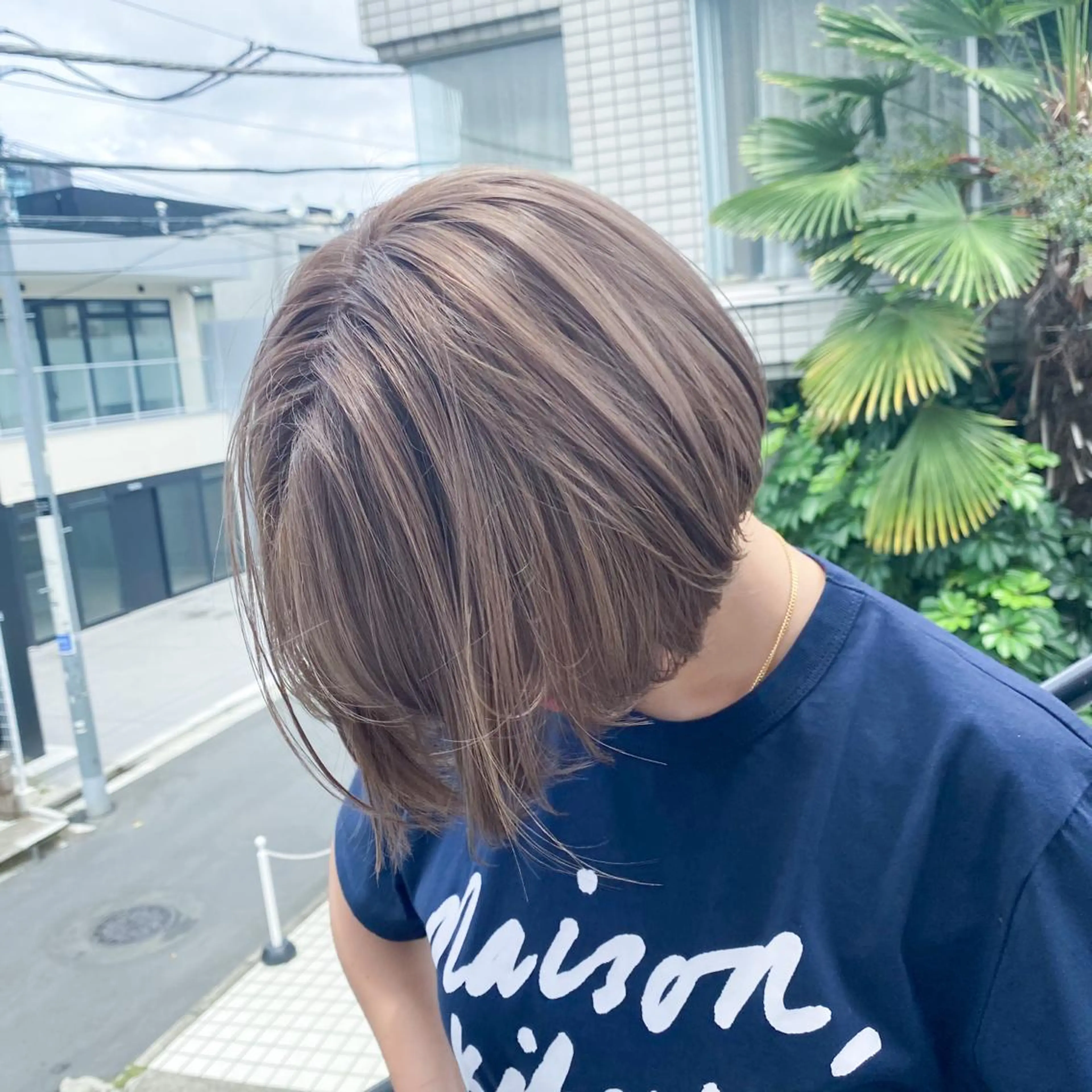 ショート カラー 艶髪ブリーチ 永井竜也のヘアスタイル