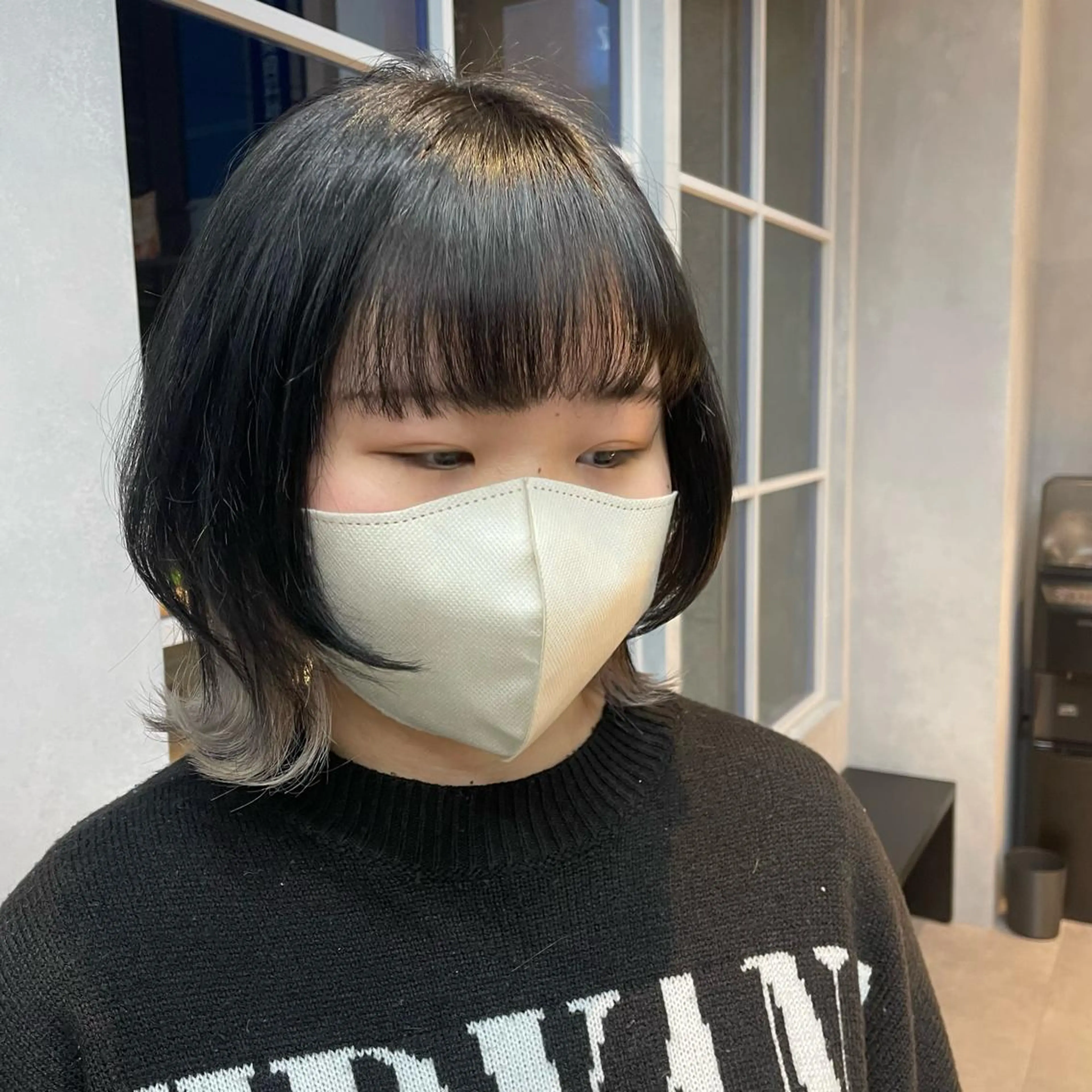 ミディアム カット ヘアカラー 🫧艶髪/ブリーチ 🐳honami🫧のヘアスタイル