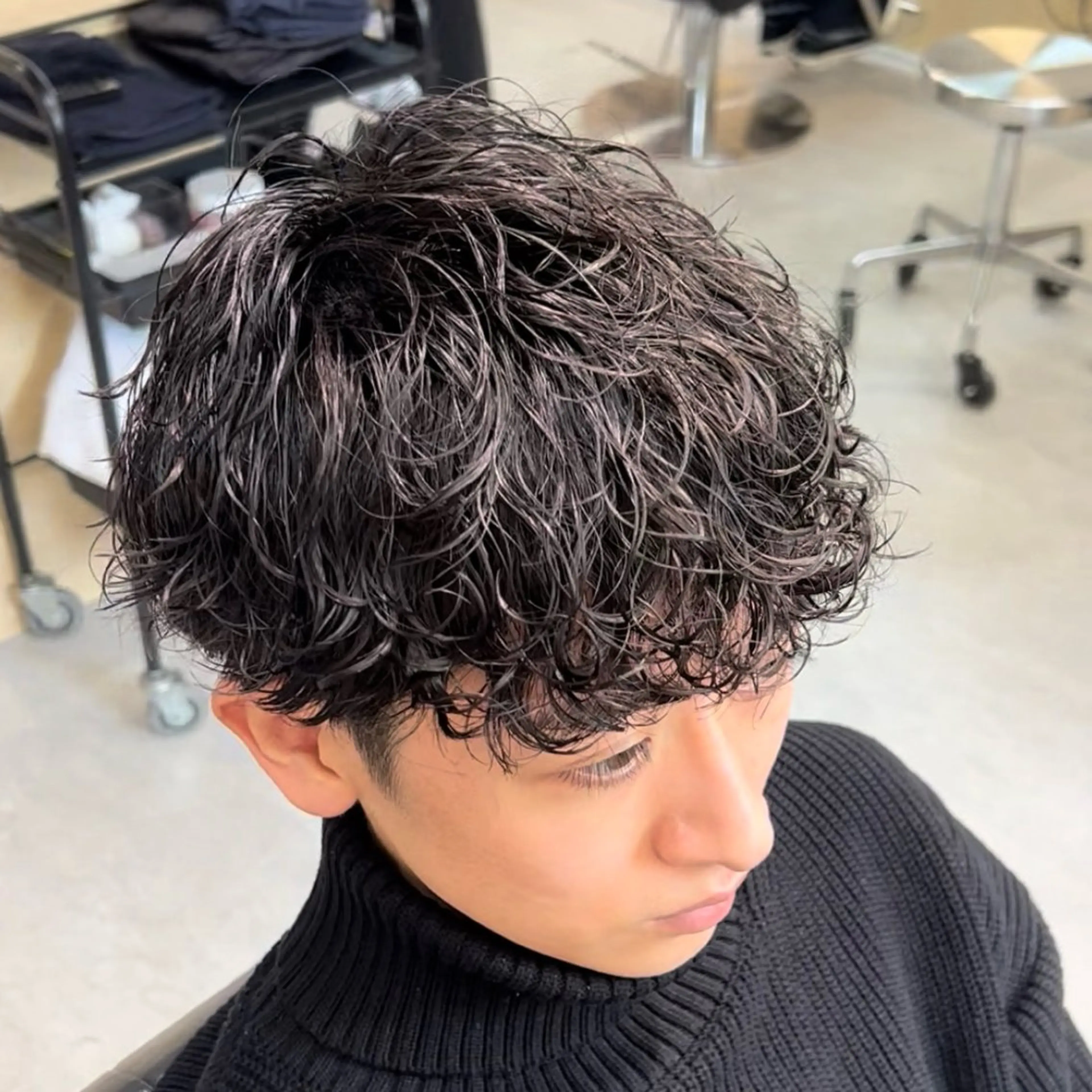 パーマ メンズ 波巻きパーマ カット パーマ 永野 正芳のヘアスタイル