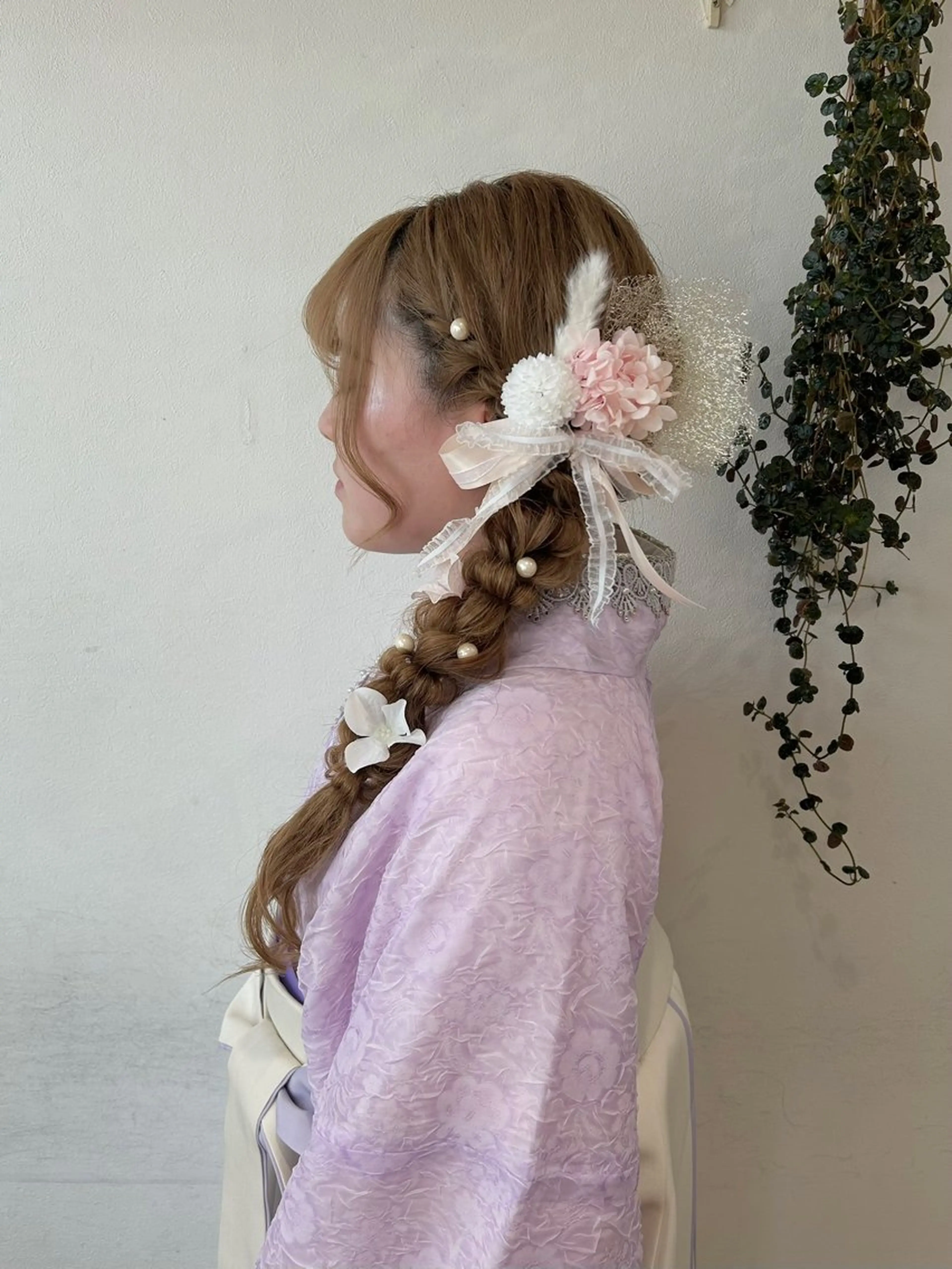 【卒業式🎓袴着付け＋ヘアセット】の写真