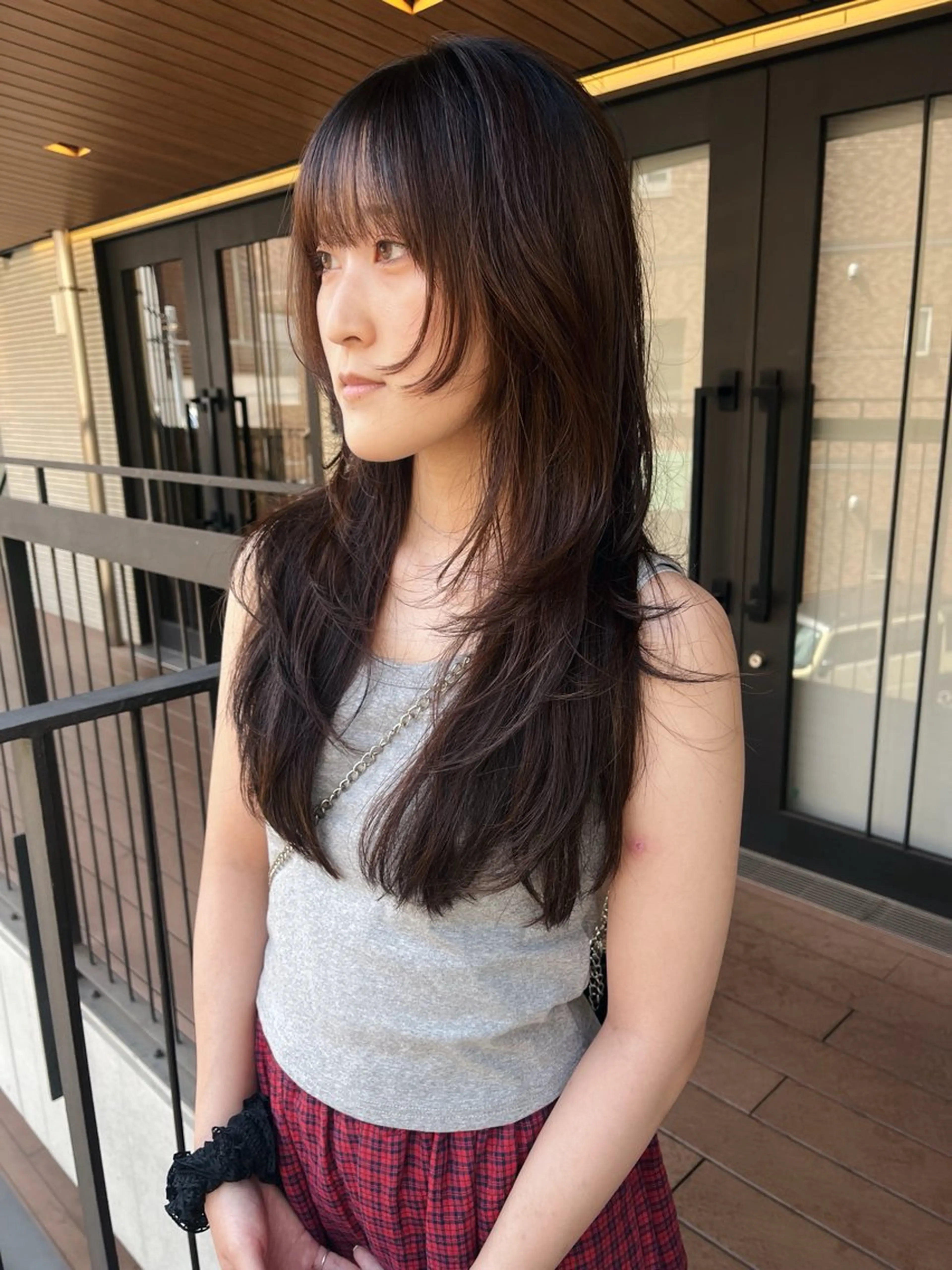 ロング カット 暖色カラー 🌼クニトウメイのヘアスタイル