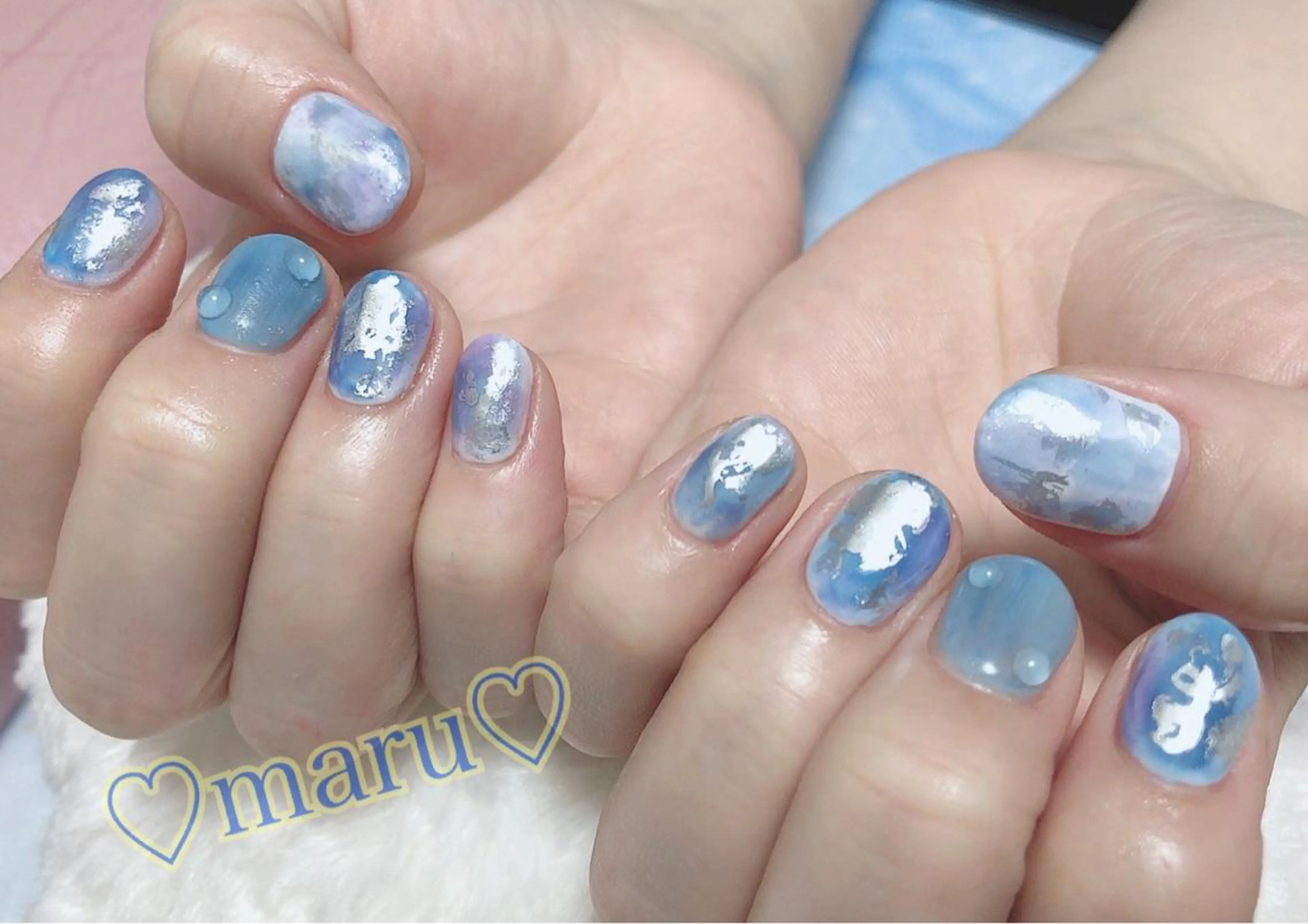 ネイル ハンドネイル フットネイル まるみ♡8/25- 31お休み🙇‍♀️のネイルデザイン
