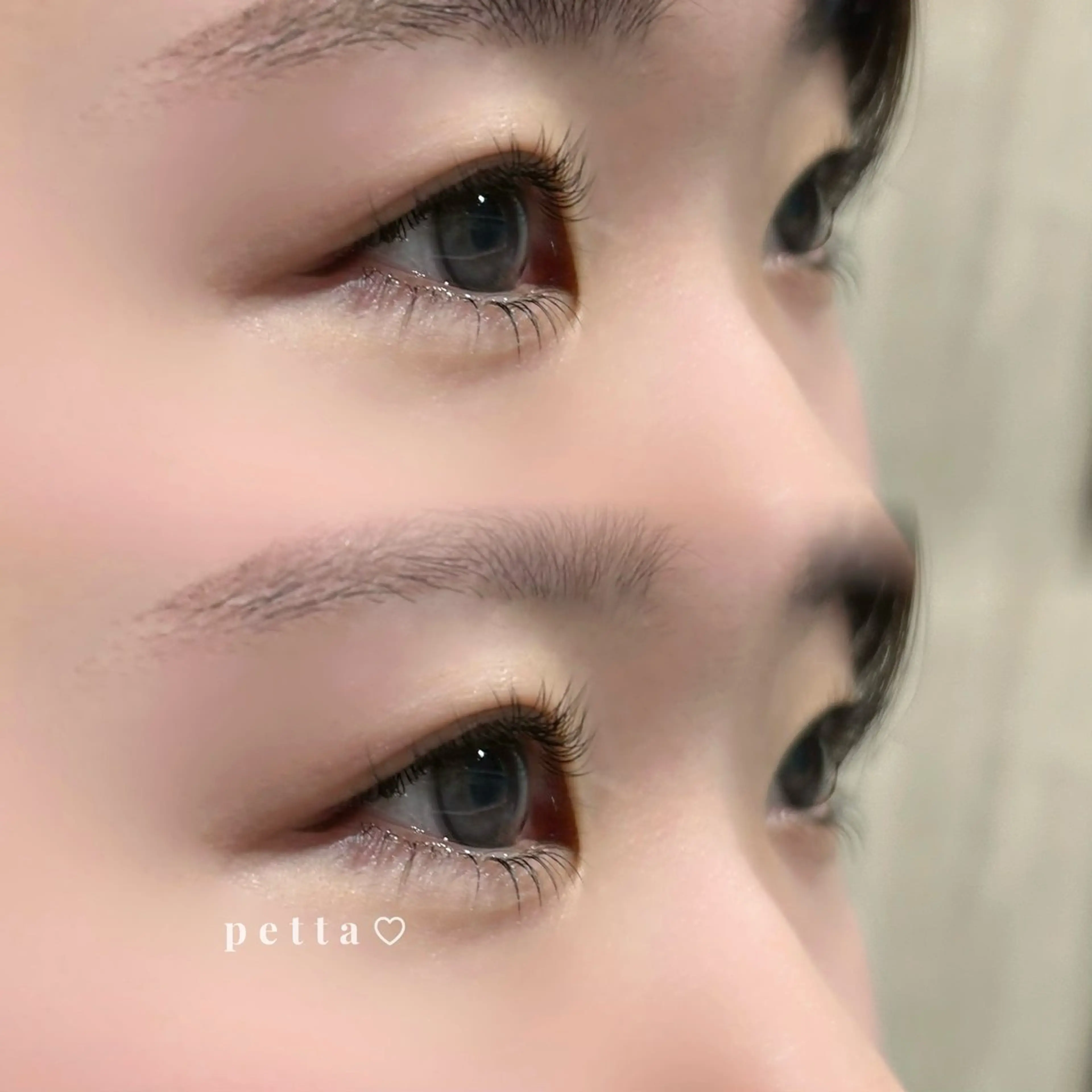 マツエク・マツパ 下まつげエクステ 一重×まつ毛パーマ マツパ 飯塚 紗羽のマツエク・マツパデザイン