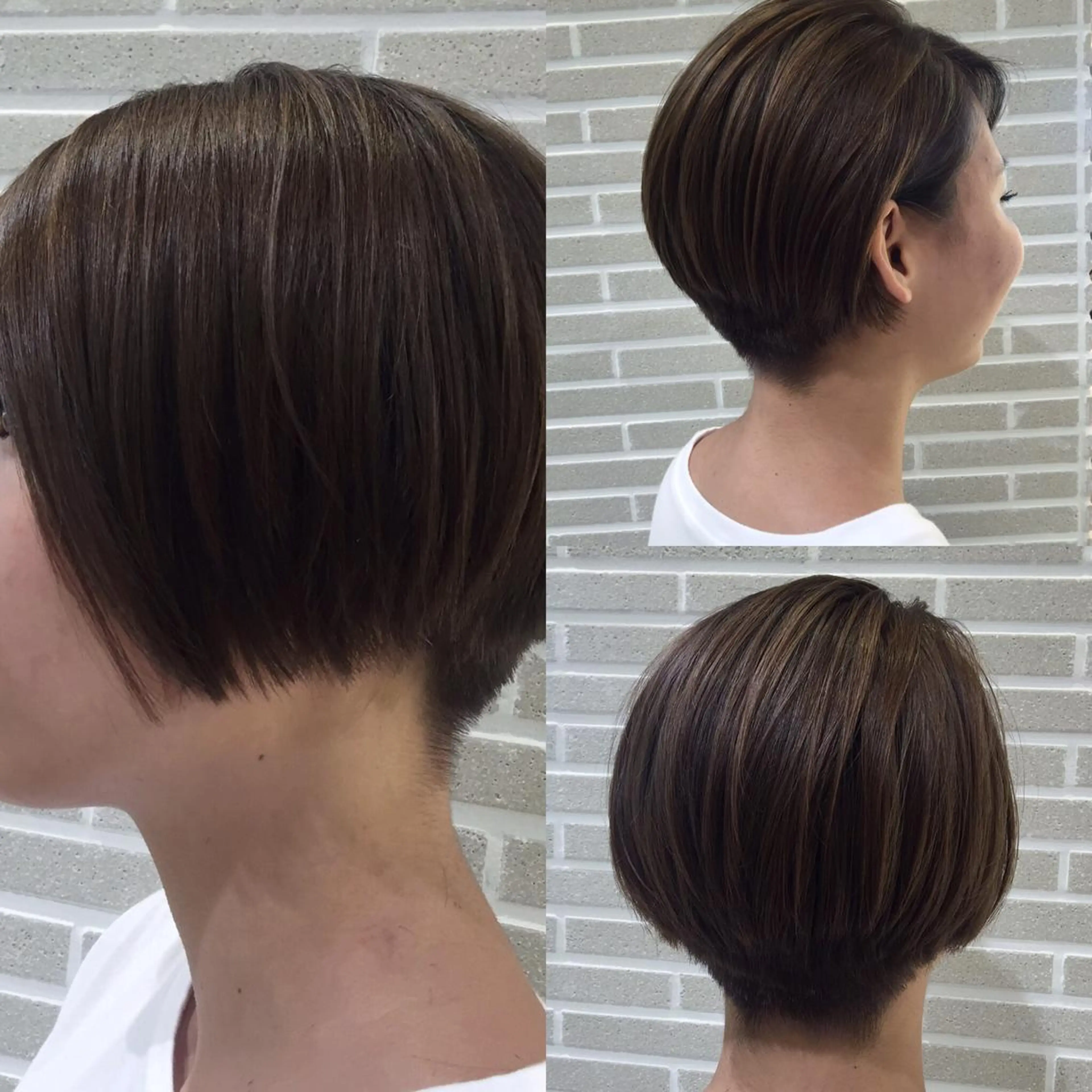 ショート カラー ヘアアレンジ ブリーチ イルミナカラー ショートヘア カット ヘアカラー トリートメント 山北 咲子のヘアスタイル