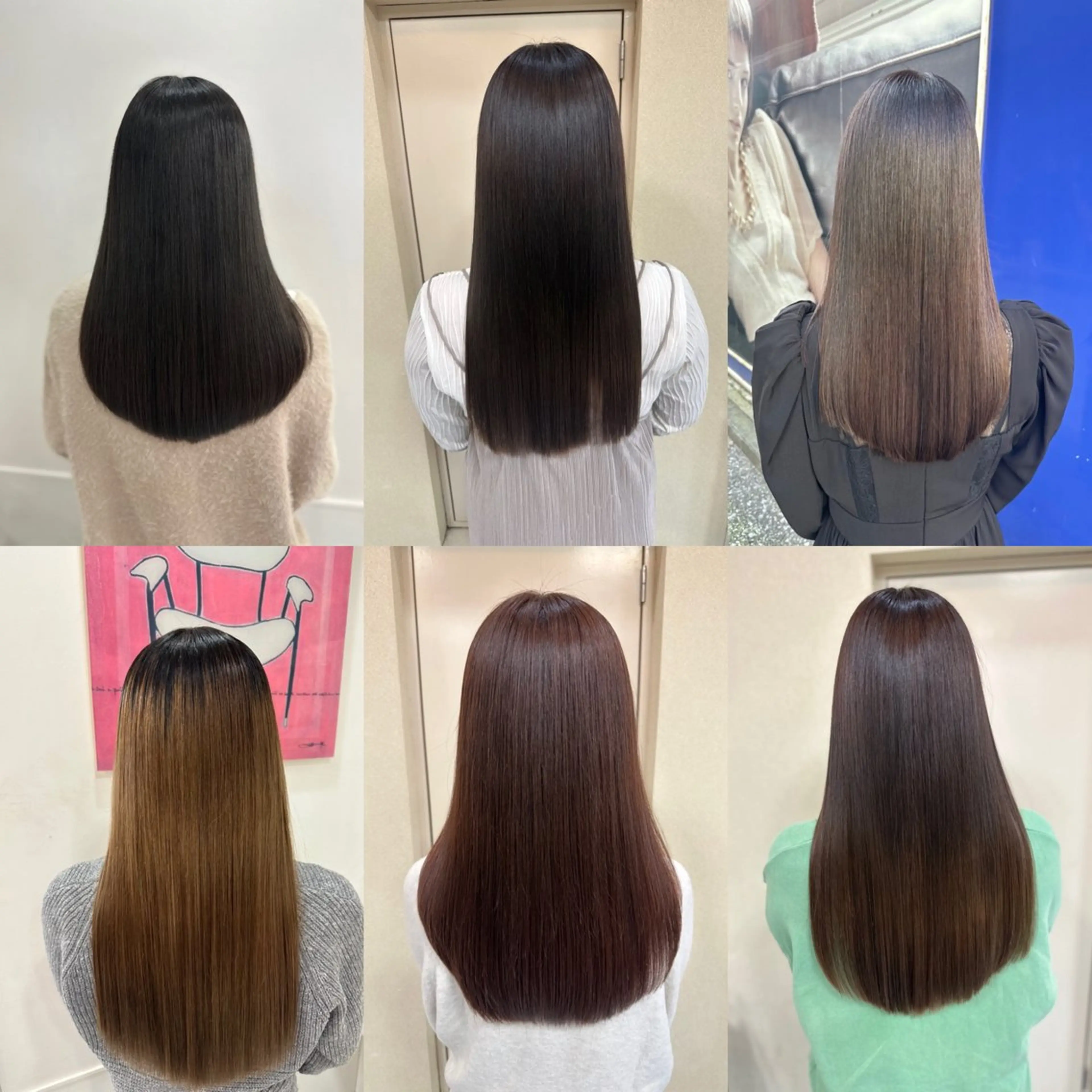 ロング パーマ 縮毛矯正 トリートメント 髪質改善🍏縮毛矯正 /ブリーチ矯正岡部のヘアスタイル