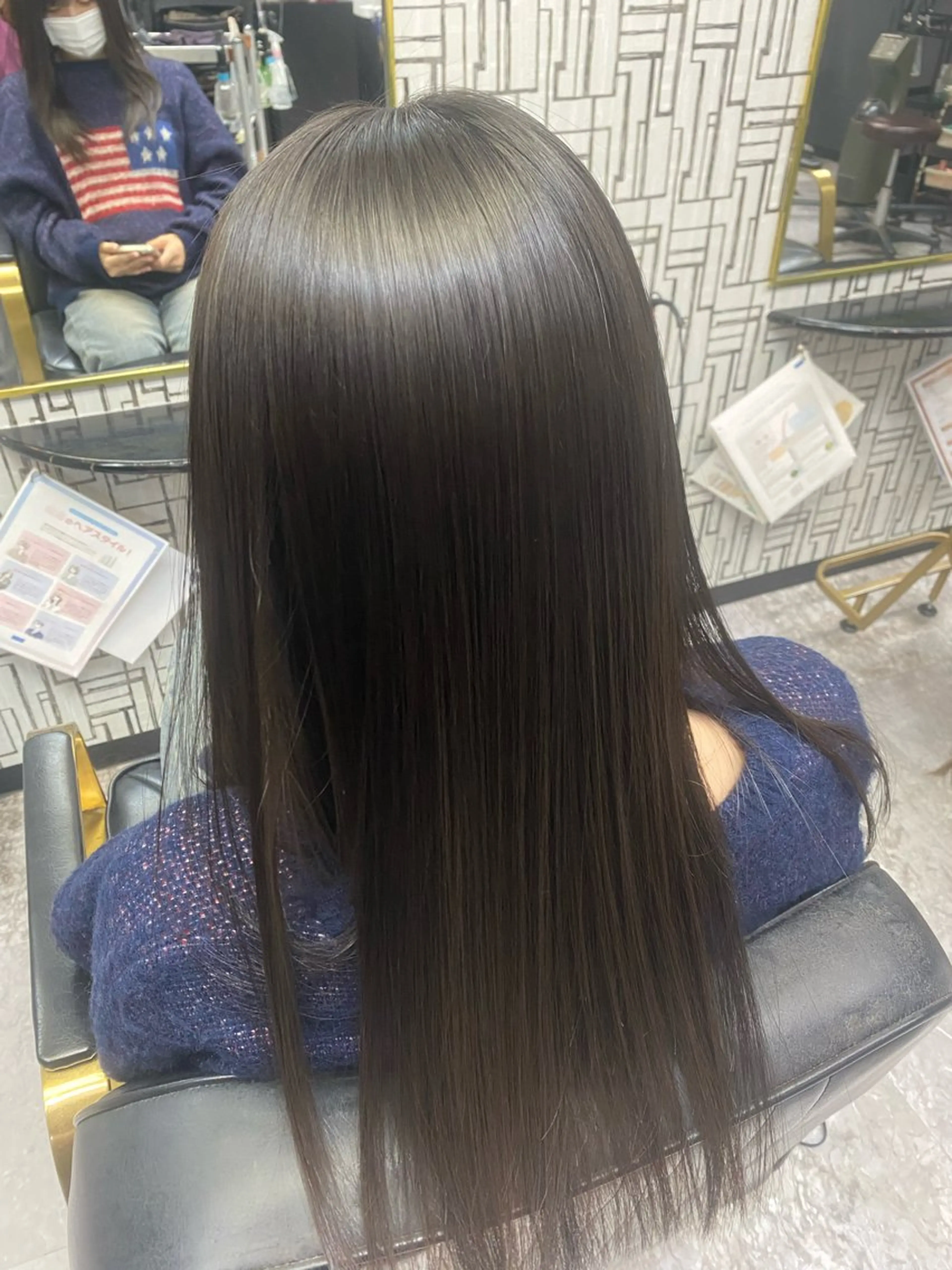 ロング 髪質改善 縮毛矯正 縮毛矯正 池田 亮雅のヘアスタイル