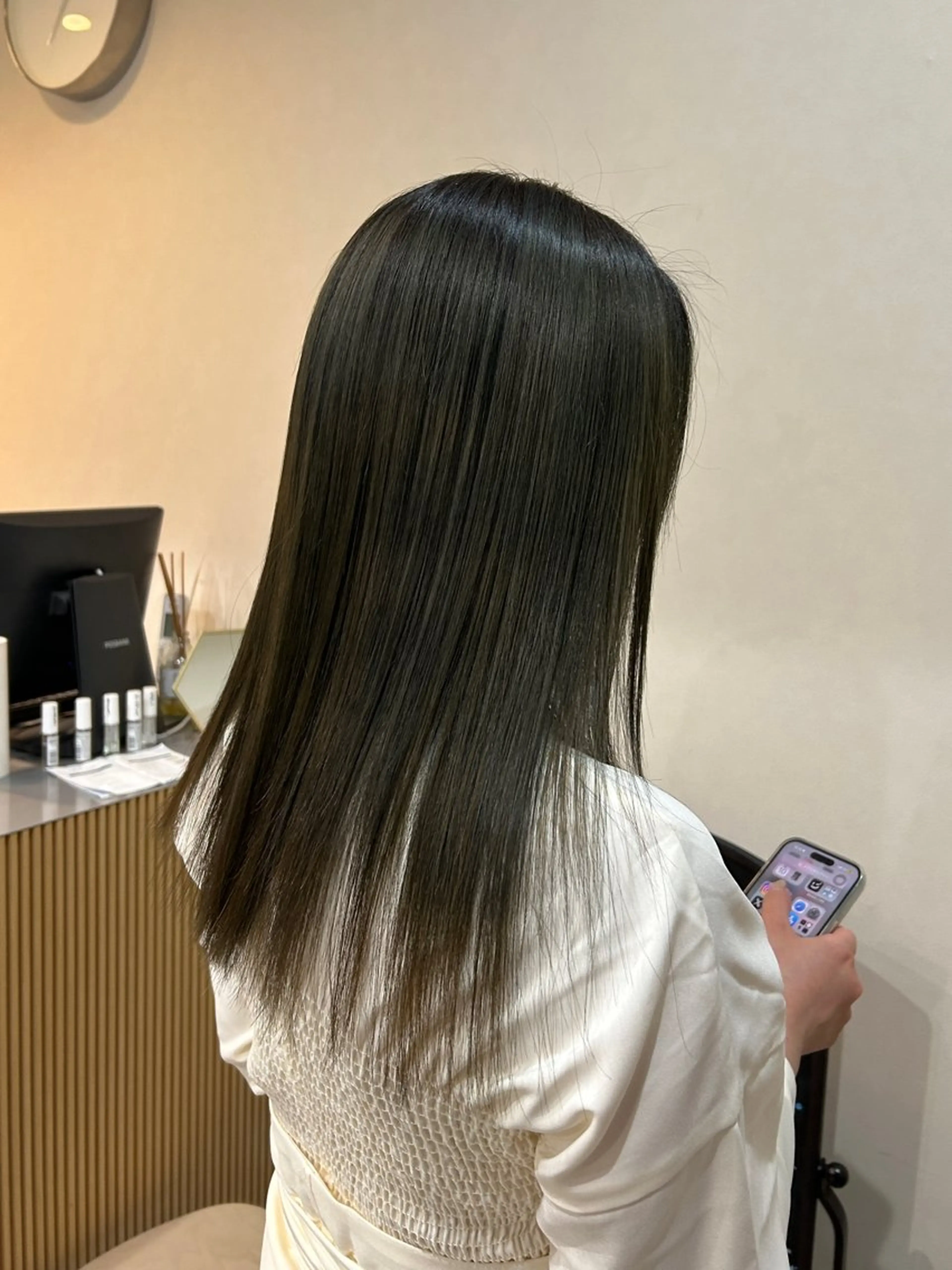カラー カット ヘアカラー トリートメント MIDORI🌙 透明感/ベージュのヘアスタイル