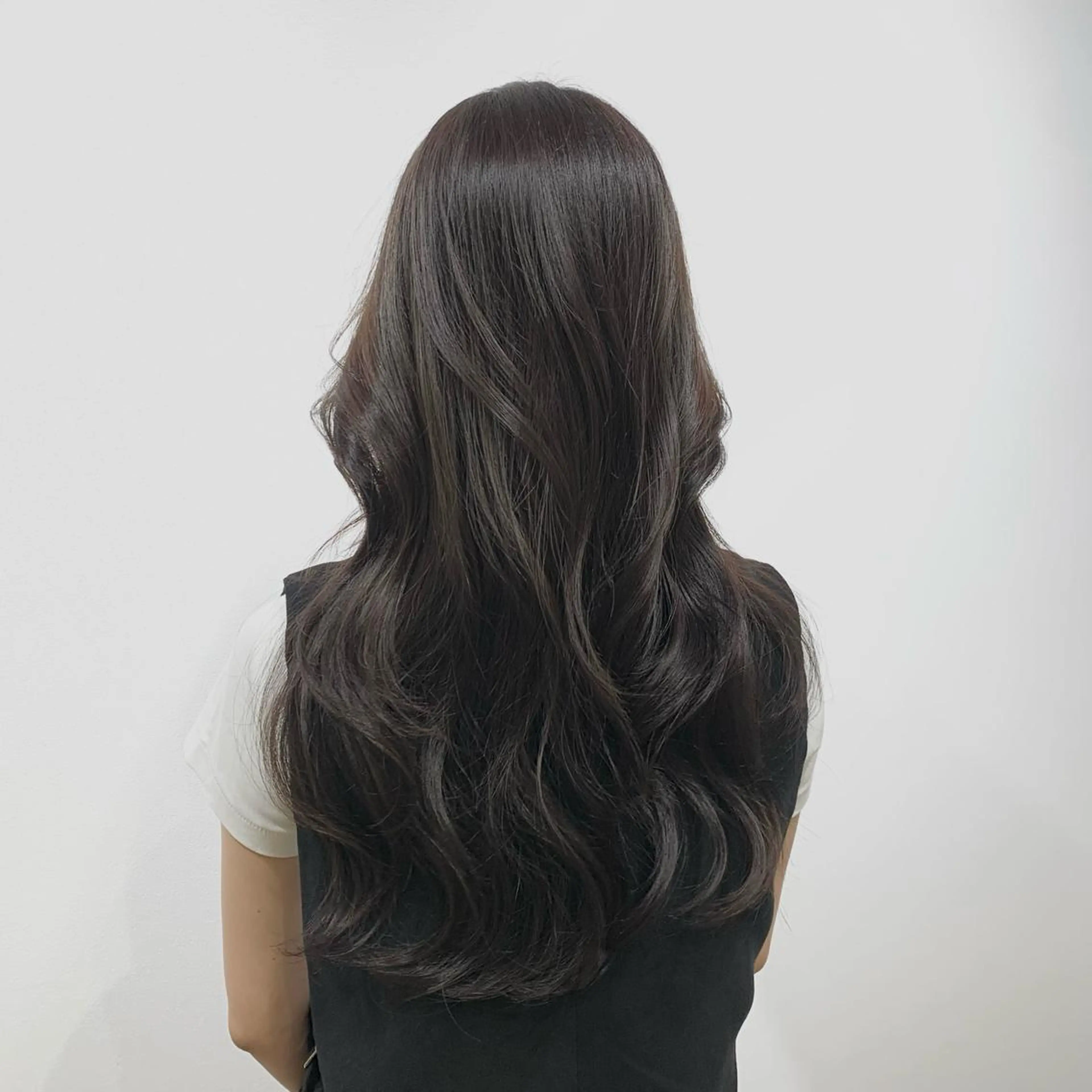 ロング カラー ヘアアレンジ キヨミ 韓国レイヤーカットのヘアスタイル
