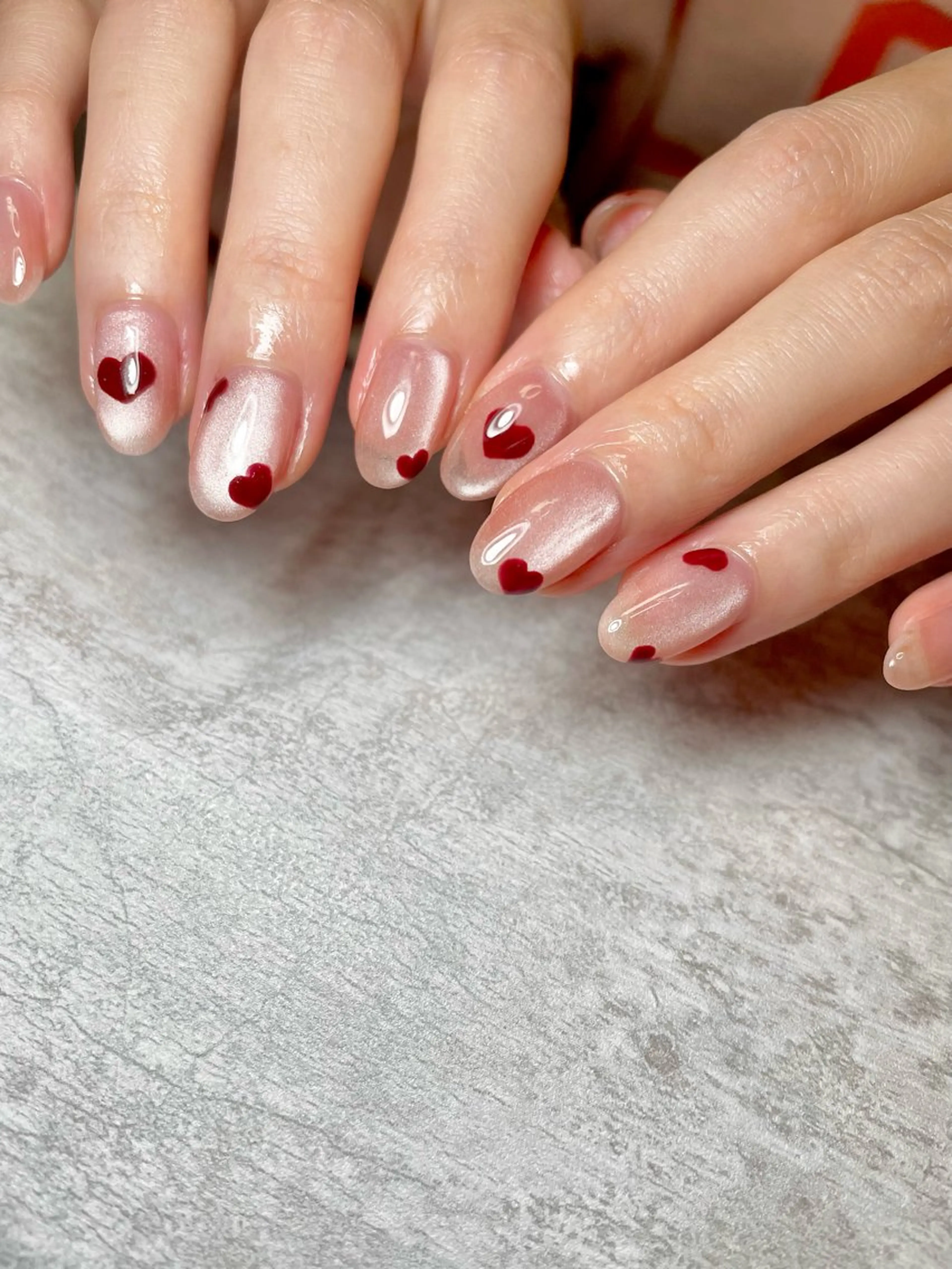 ネイル ハート マグネットネイル 持ち込み BEAUTY GARDEN 【nail salon unseul】所属・nana .のネイルデザイン