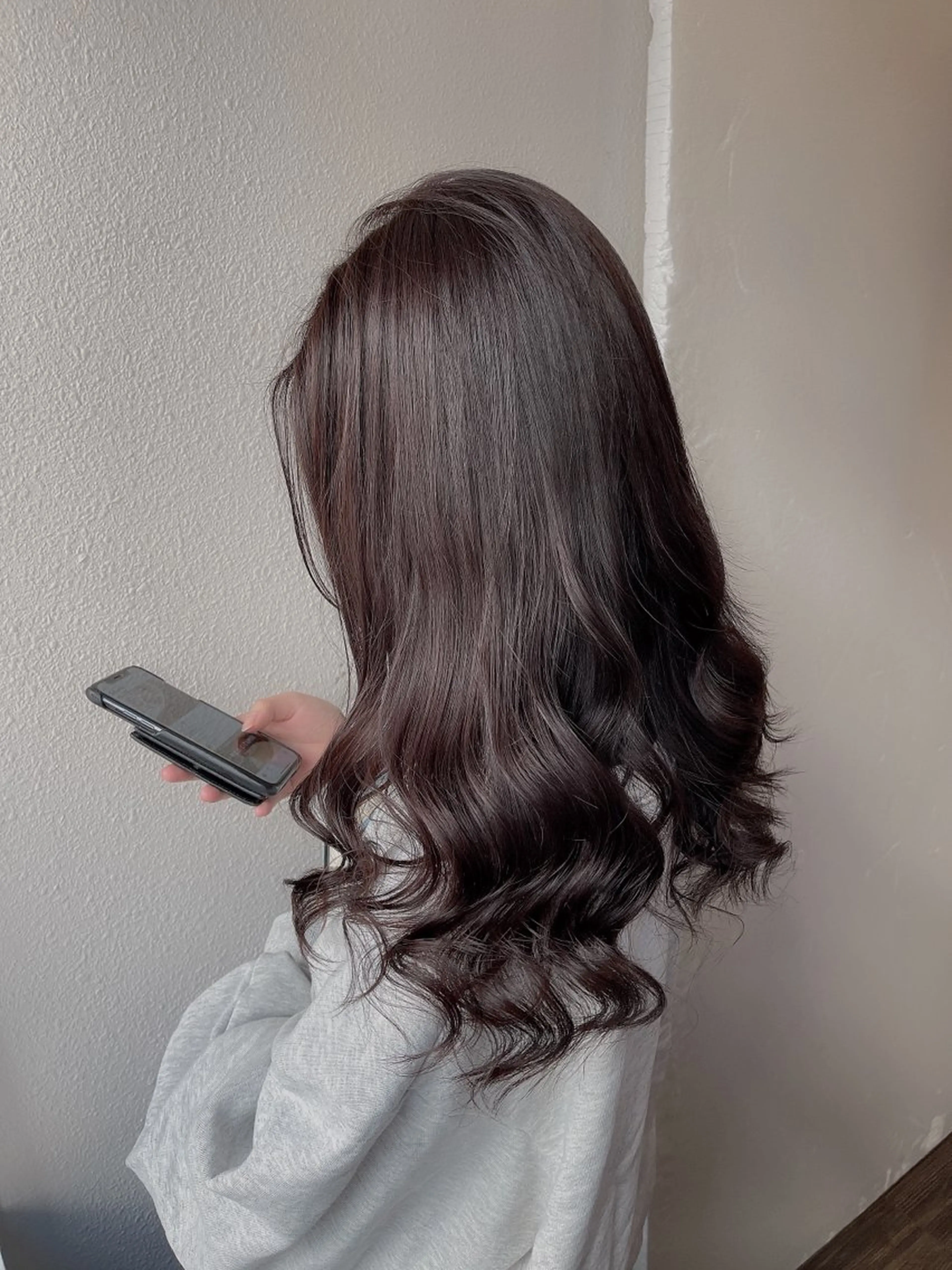 セミロング カラー ヘアアレンジ カット ヘアカラー トリートメント 心斎橋ダブルカラー ボブ/レイヤーのヘアスタイル