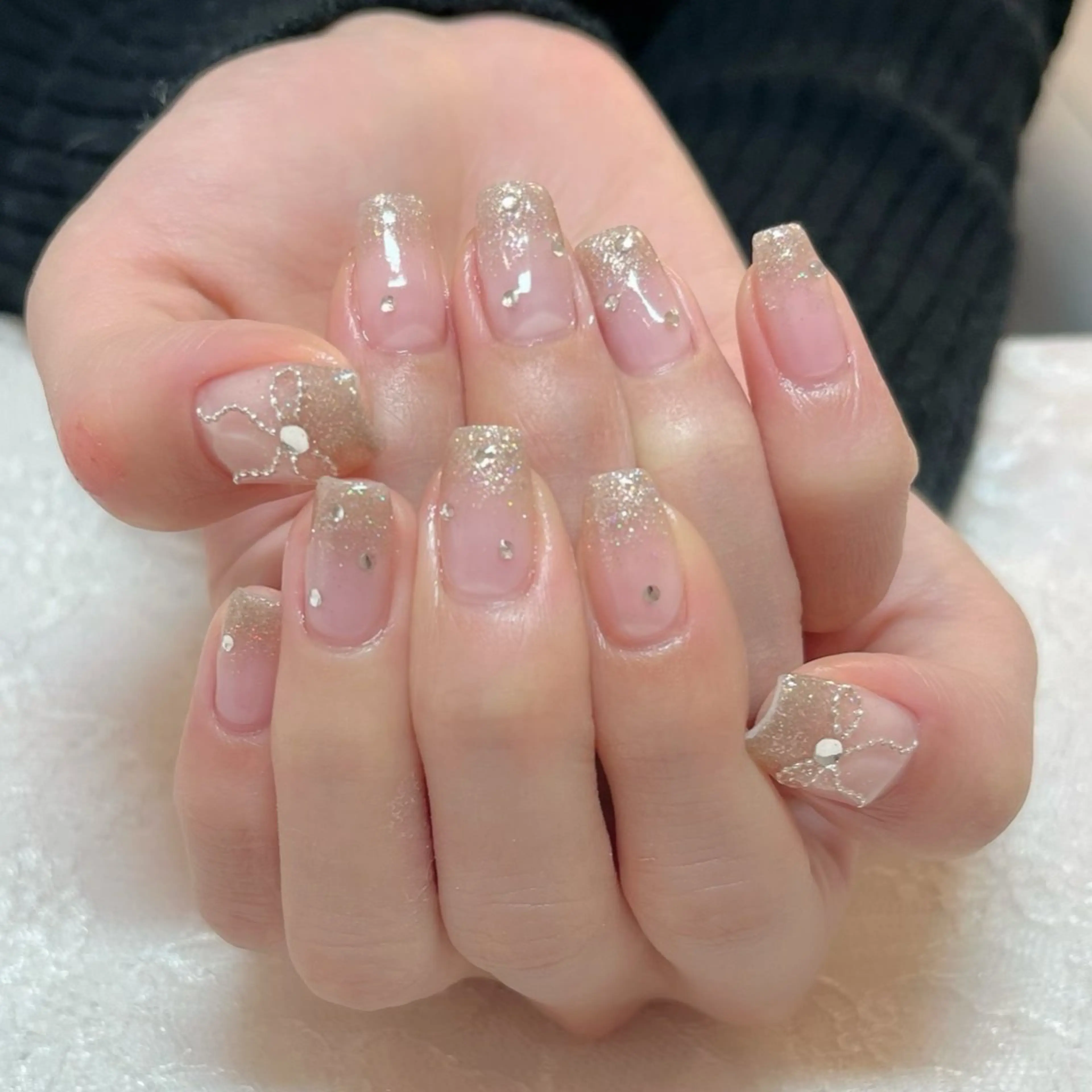 ネイル ラメ(グリッター) ハンドケア aoinail所属・aoi nailのネイルデザイン