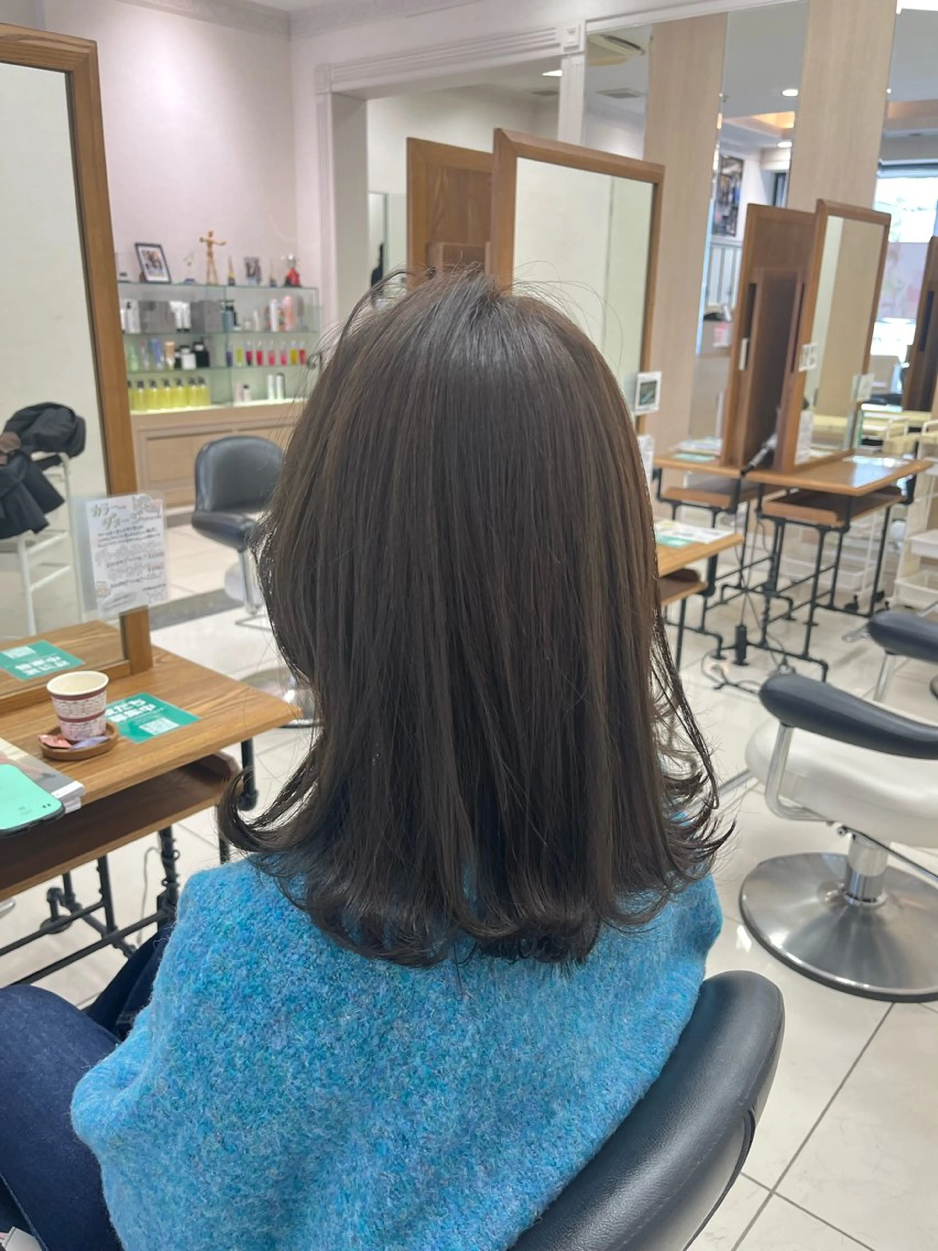 セミロング カラー カット ヘアカラー バレイヤージュ/ヘア アレンジ/shionのヘアスタイル