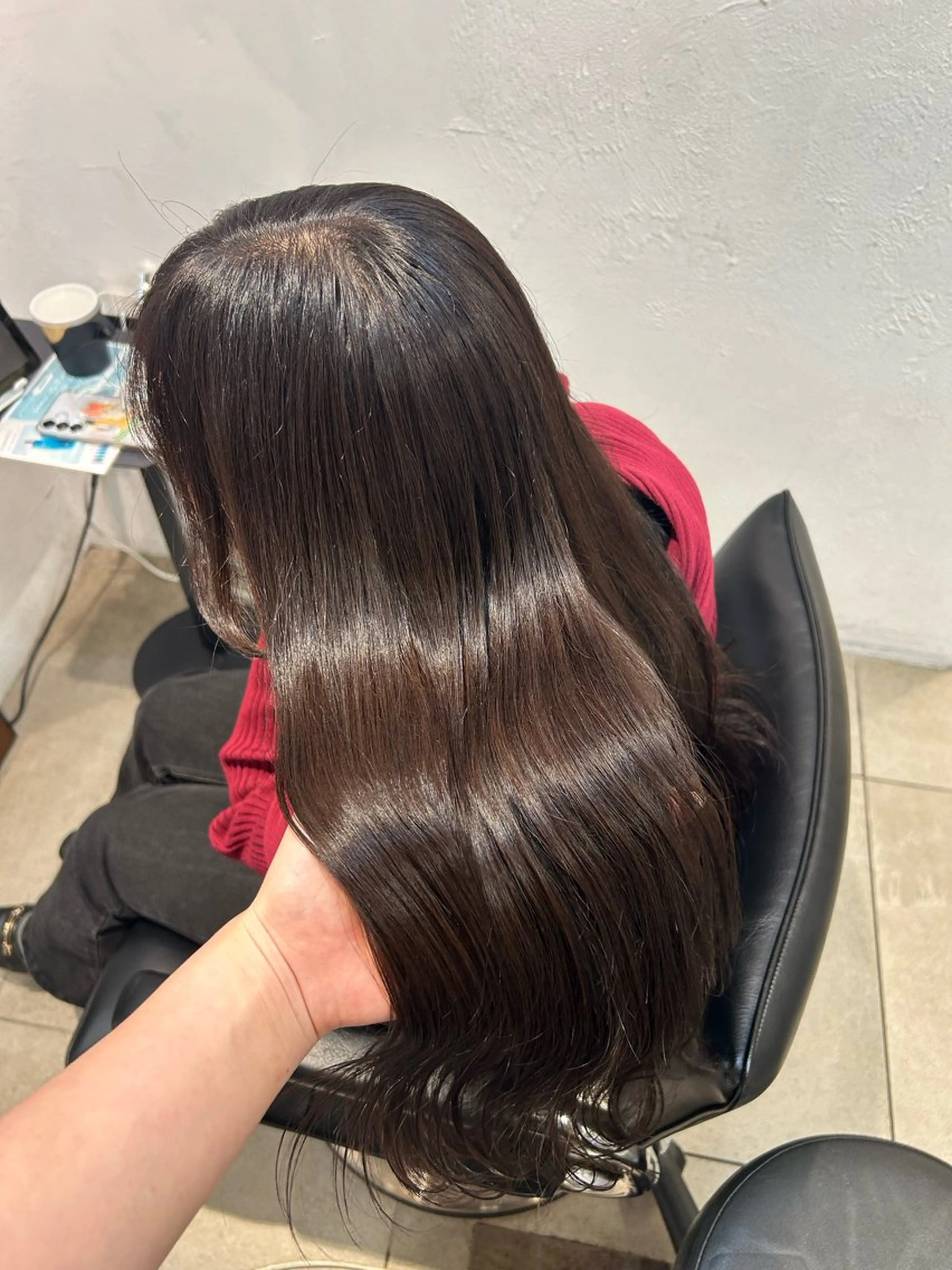 ロング ヘアカラー トリートメント Lomalia Yuuka/42🩵のヘアスタイル