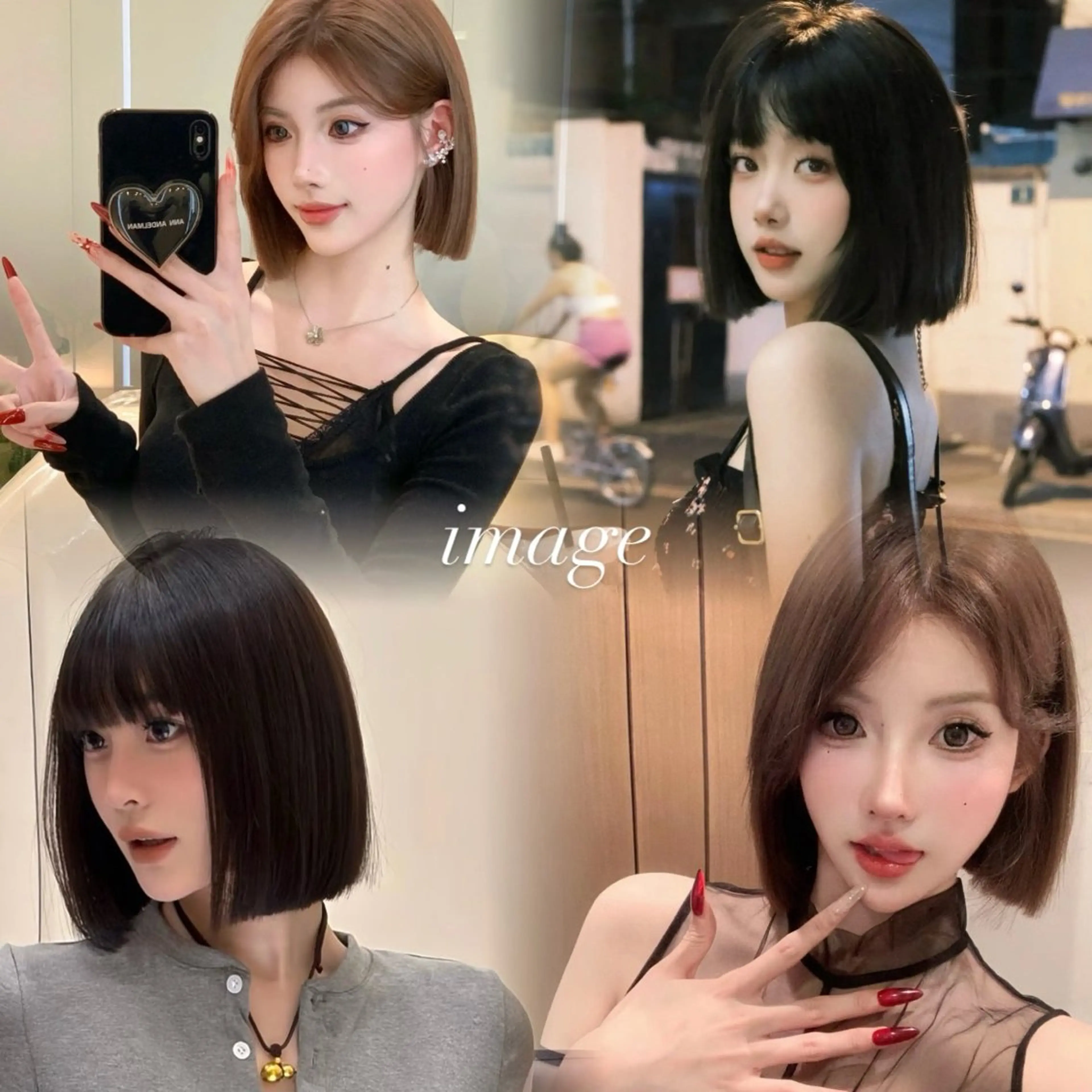 ショート カラー 韓国風カット/ ショート🖤Maiのヘアスタイル
