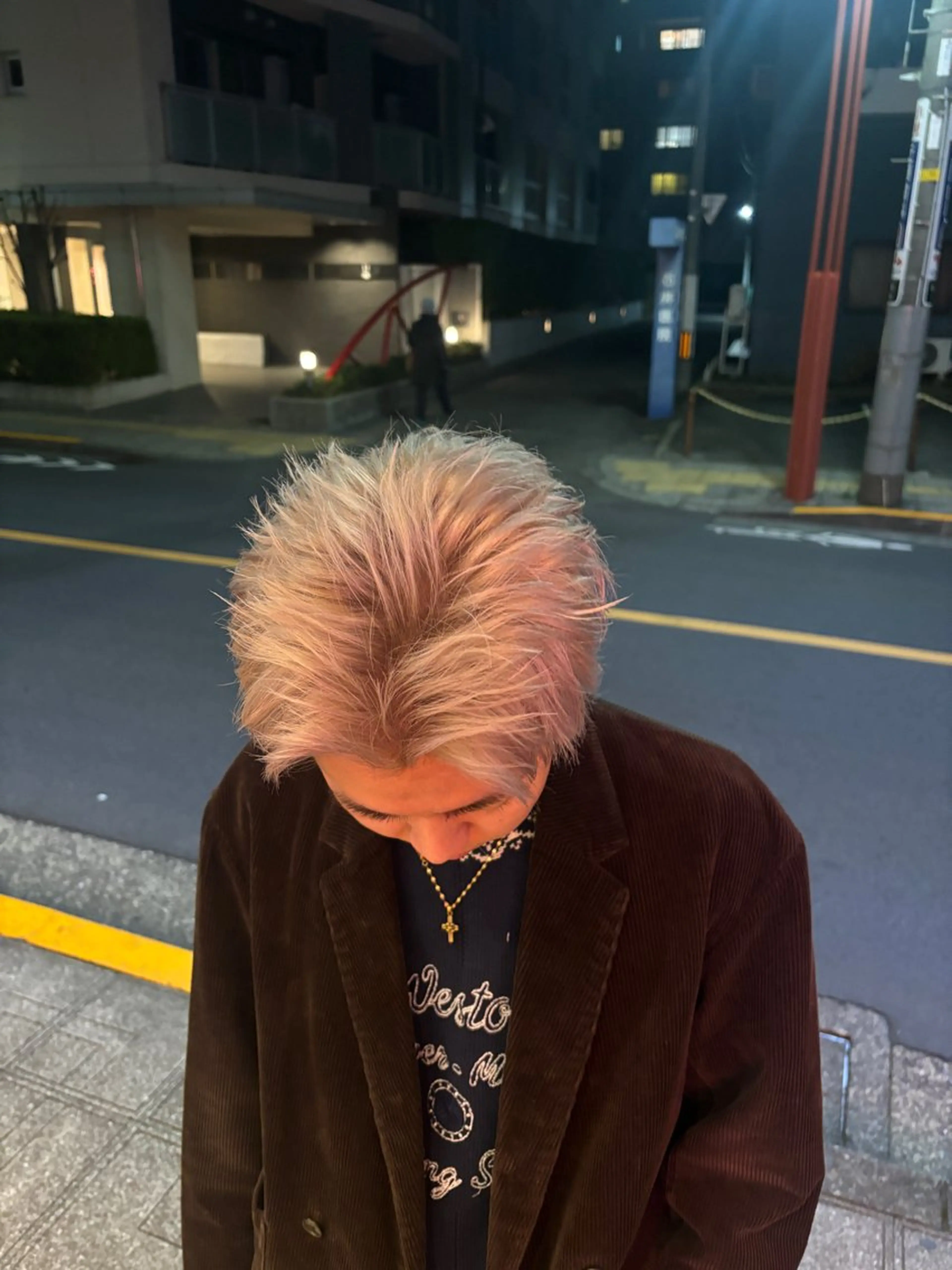 カラー メンズ ヘアカラー ️🩵RINKA/ ハイトーンカラー🩵のヘアスタイル