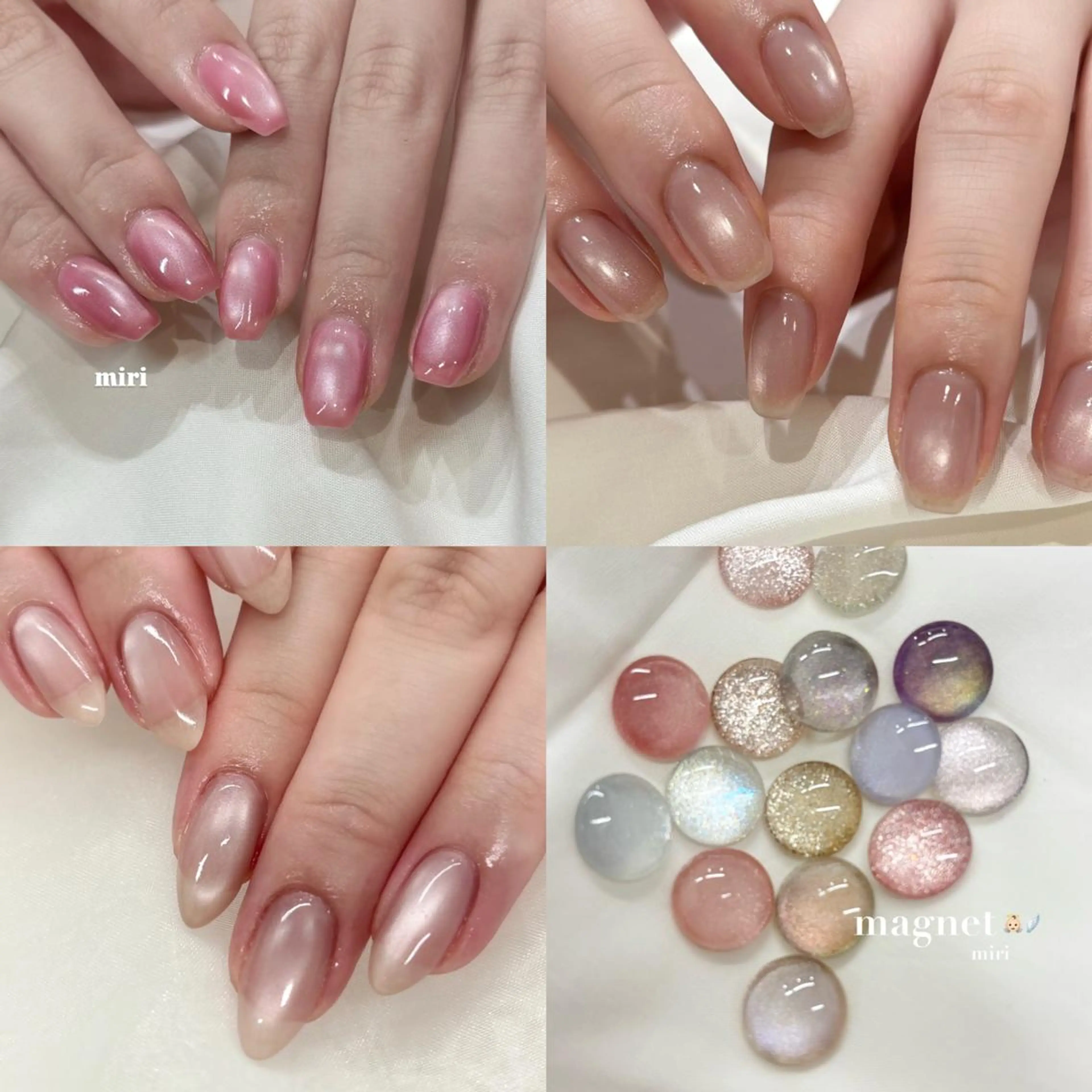【オフ無し】シルキーマグネットネイル🦢✨️【ハンド】の写真