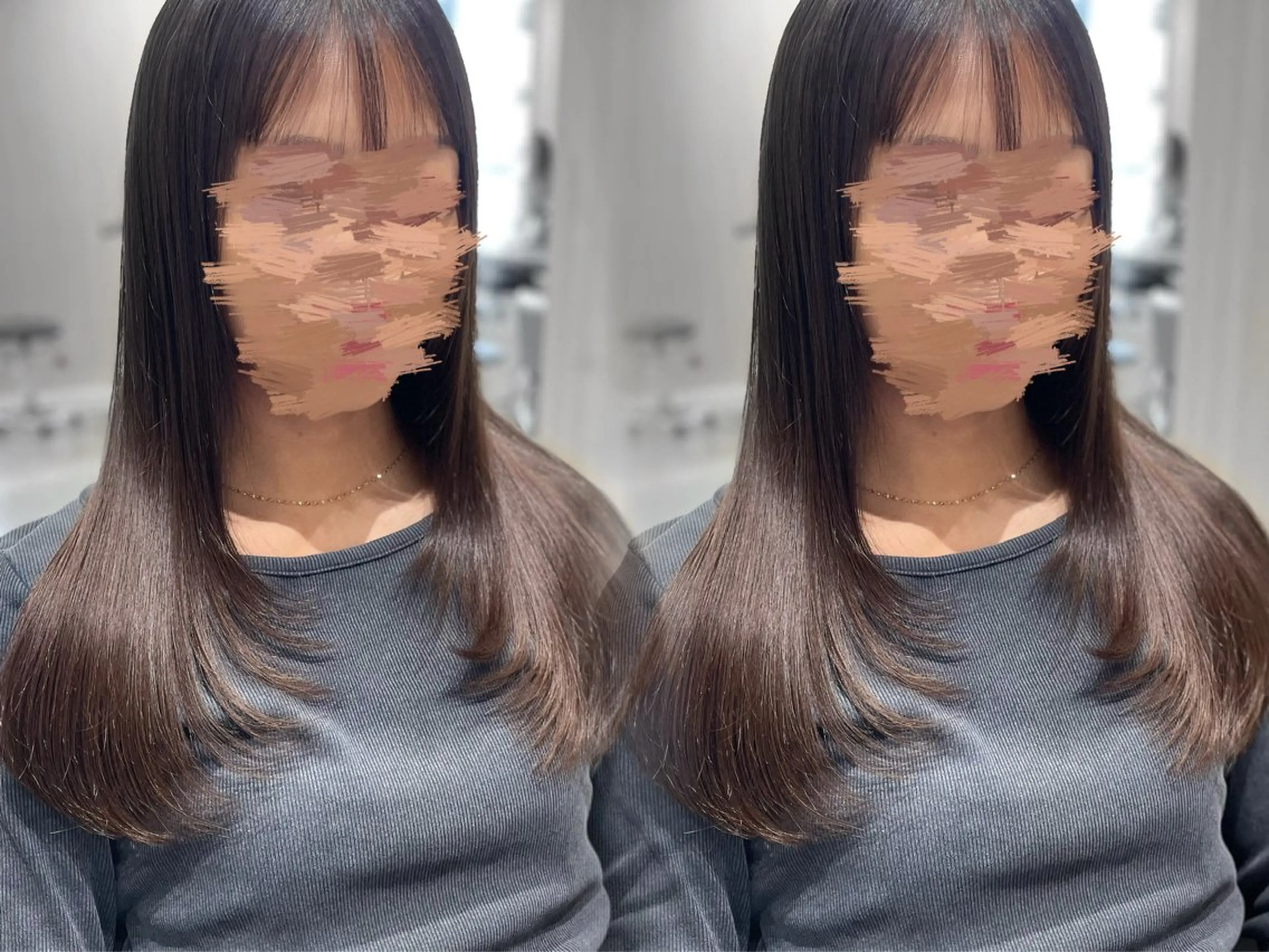 セミロング 韓国♡髪質改善♡新宿 駅近🌷erinaのヘアスタイル