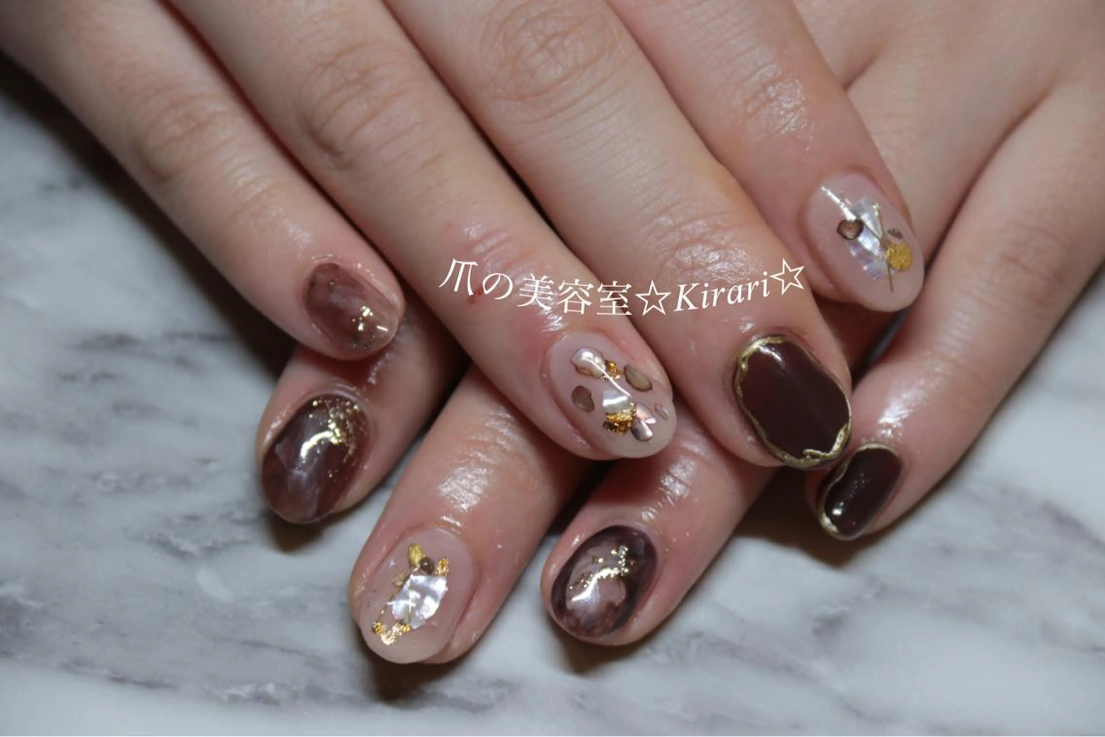 ネイル ニュアンスネイル ハンドネイル Nail &Beauty Salon ☆Kirari☆所属・ビューティサロン ☆Kirari☆のネイルデザイン