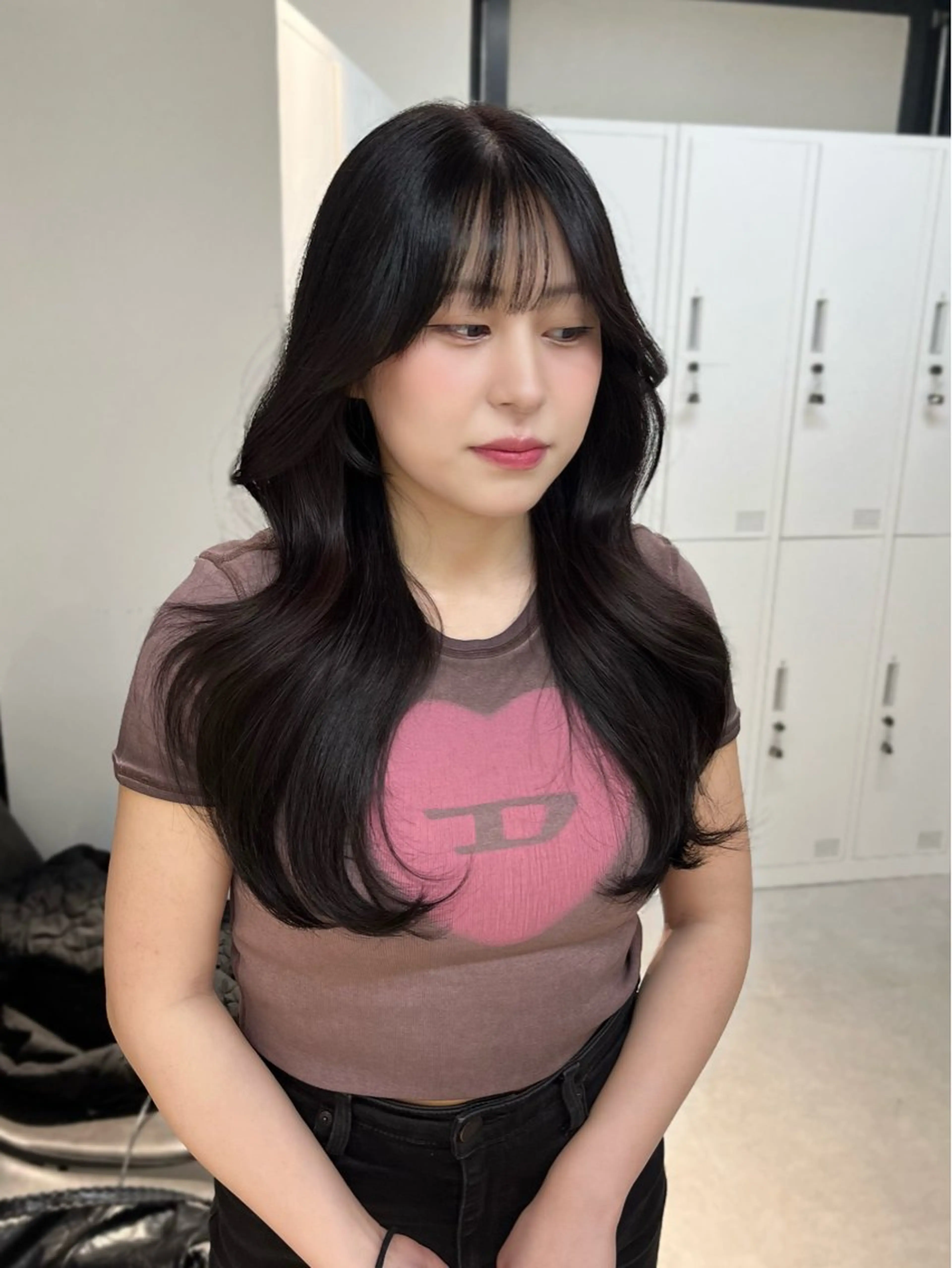 カラー ヘアアレンジ カット ヘアカラー 似合わせ顔まわり カット🤍森尾真由美のヘアスタイル