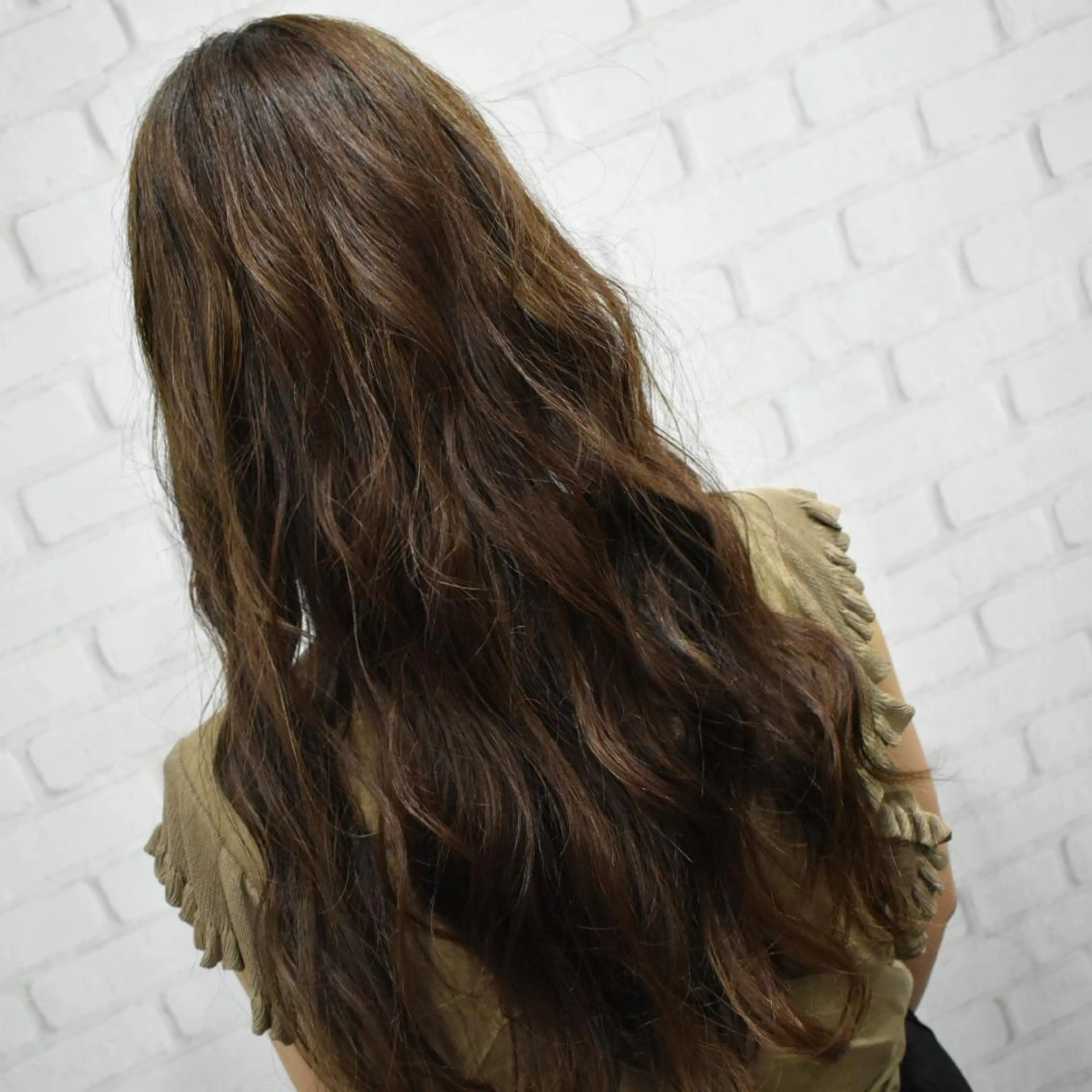 ロング カラー ヘアアレンジ アッシュ ハイライトカラー ハイライト 瀧尻 光のヘアスタイル