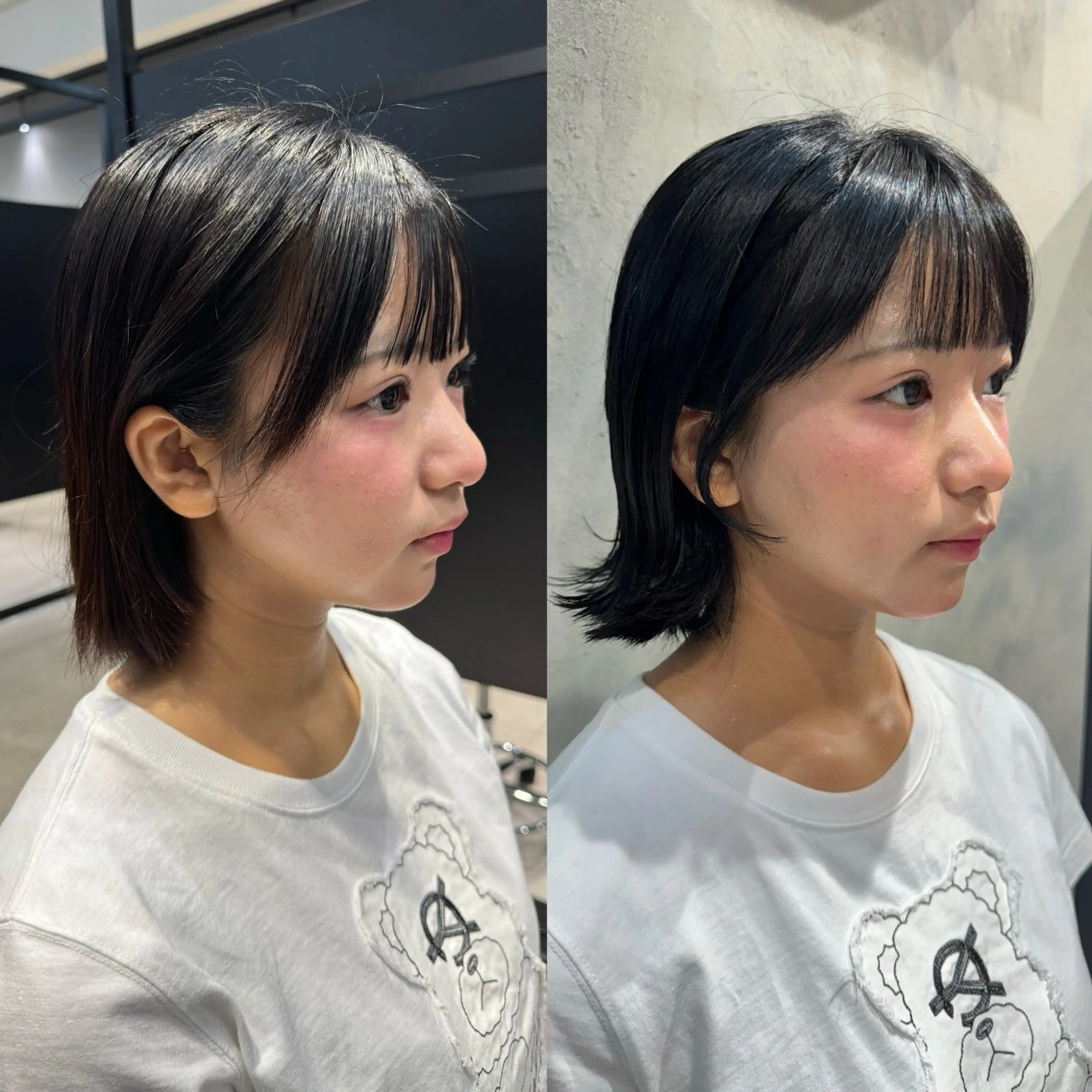 ショート カラー ヘアアレンジ カット ヘアカラー GO TODAY SHAiRE SALON 心斎橋edel所属・顔まわりカット/ やすだのヘアスタイル