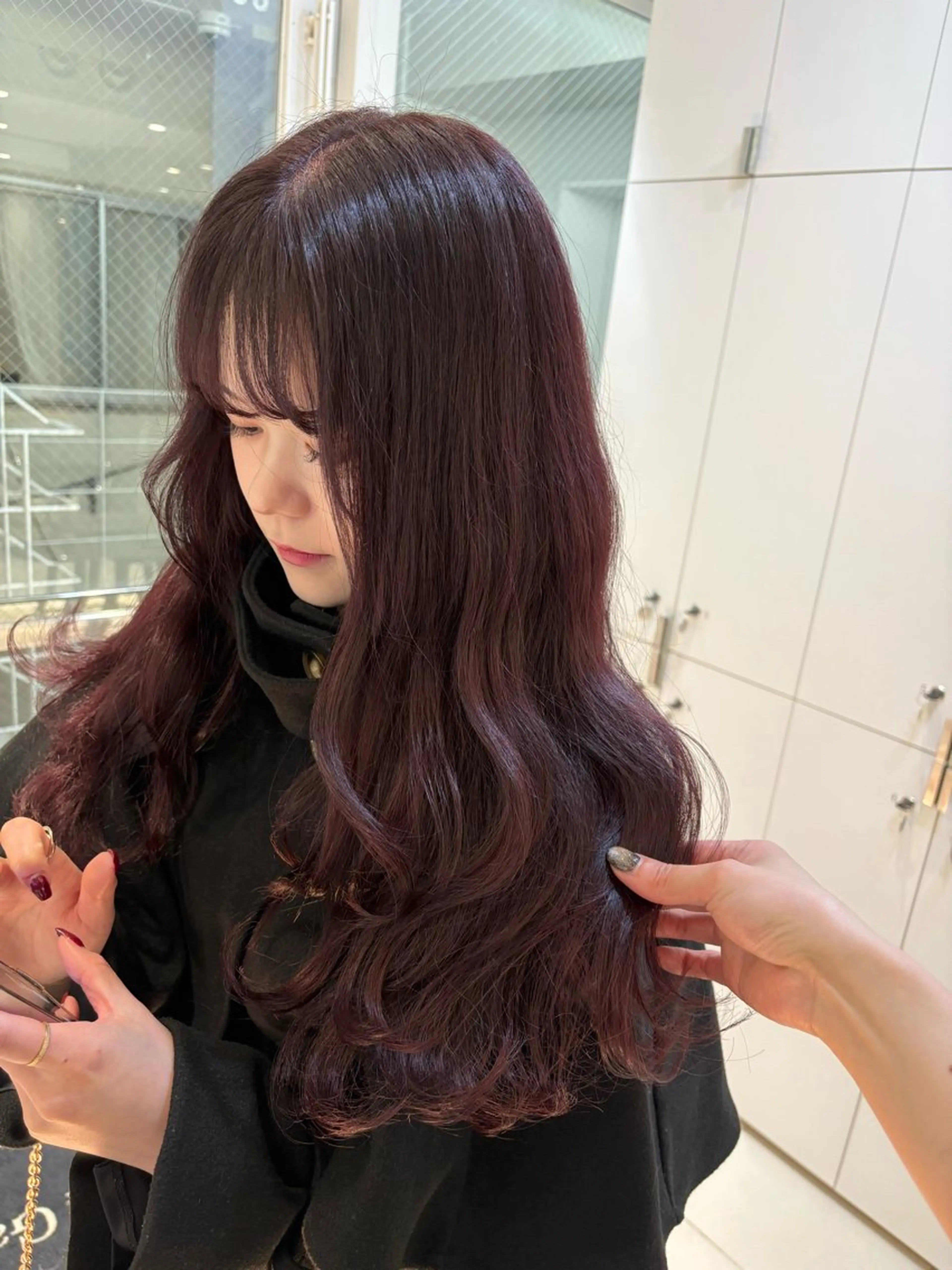 ロング カラー カシス ラベンダーカラー 🍑韓国艶髪🇰🇷 店長【桑原ユキネ】のヘアスタイル