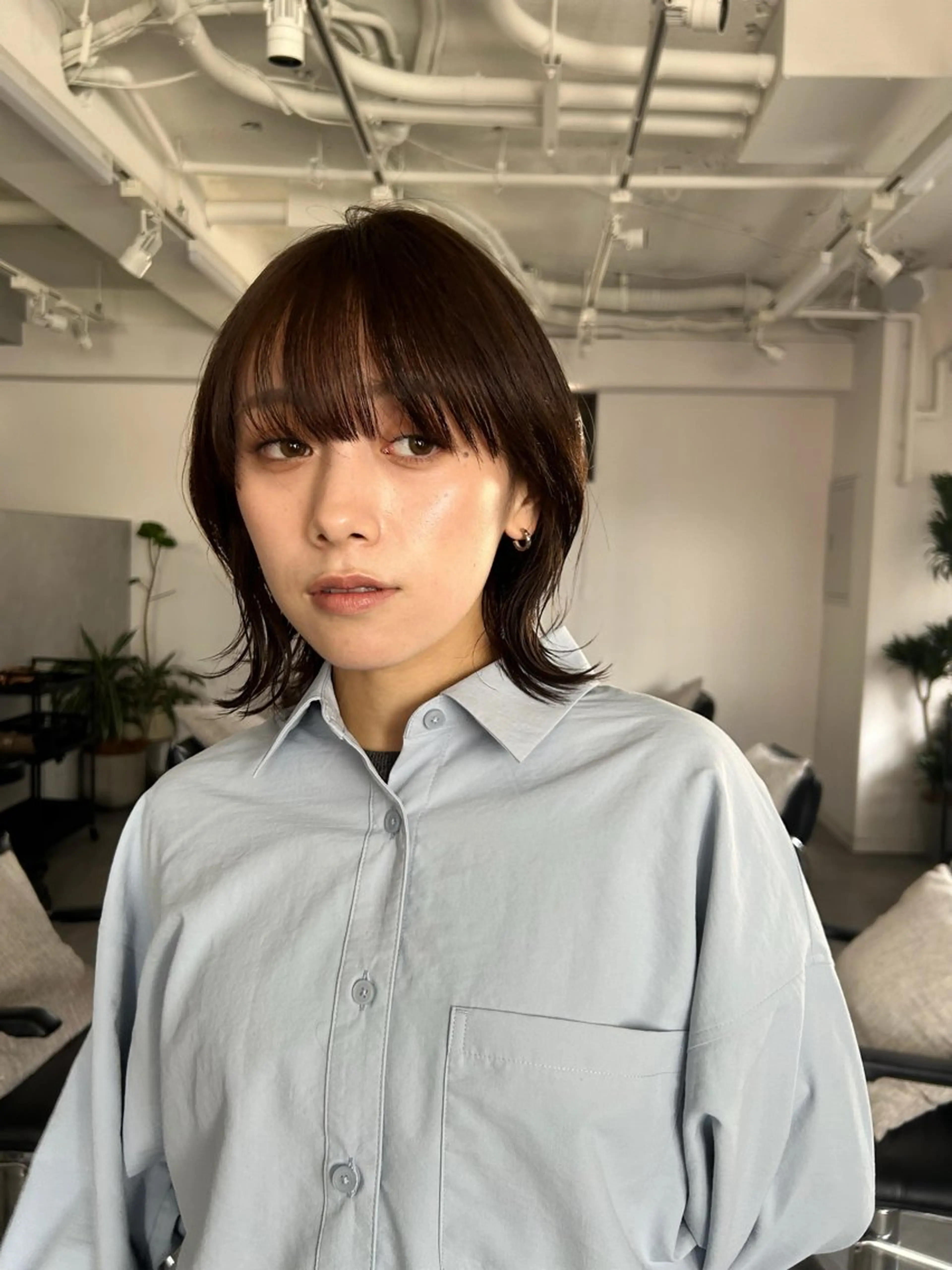 ミディアム ボブ くびれヘア カット トリートメント 結べるくびれボブ/透 明感カラーtaigaのヘアスタイル