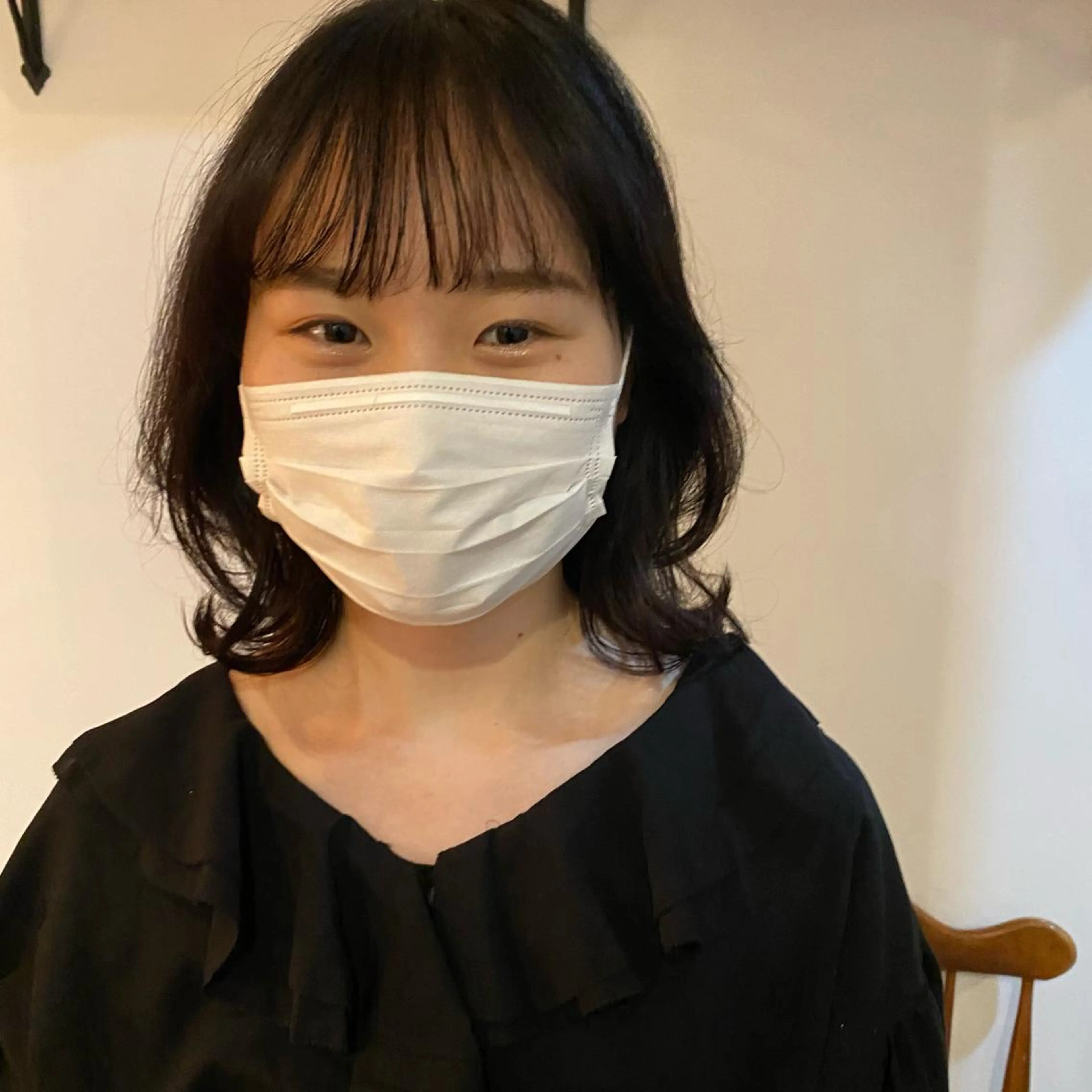 ミディアム くびれヘア 店長　ショート& パーマ　坂本のヘアスタイル