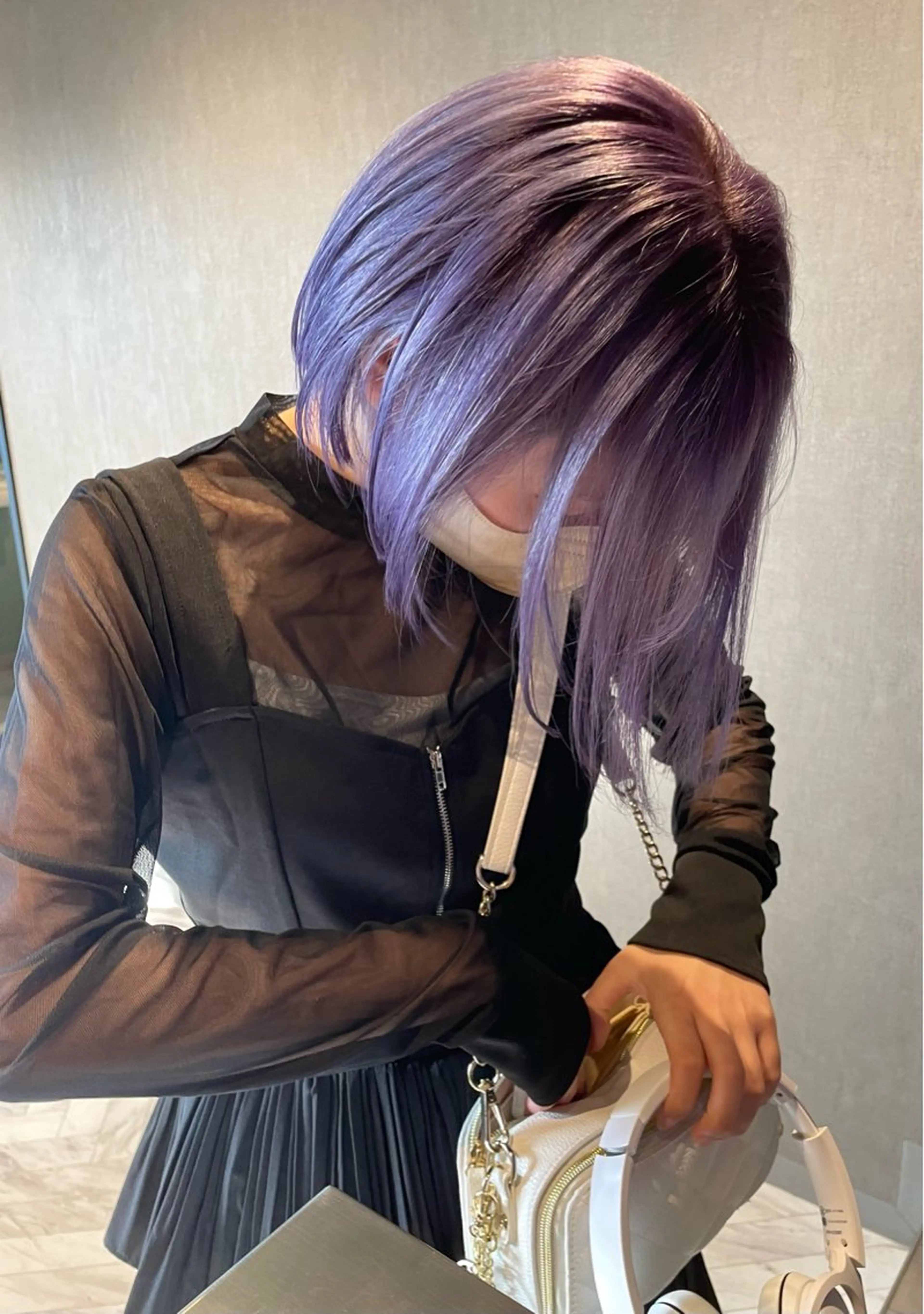 ショート カラー グラデーションカラー ボブ メンズパーマモデル 募集　サトチハルのヘアスタイル