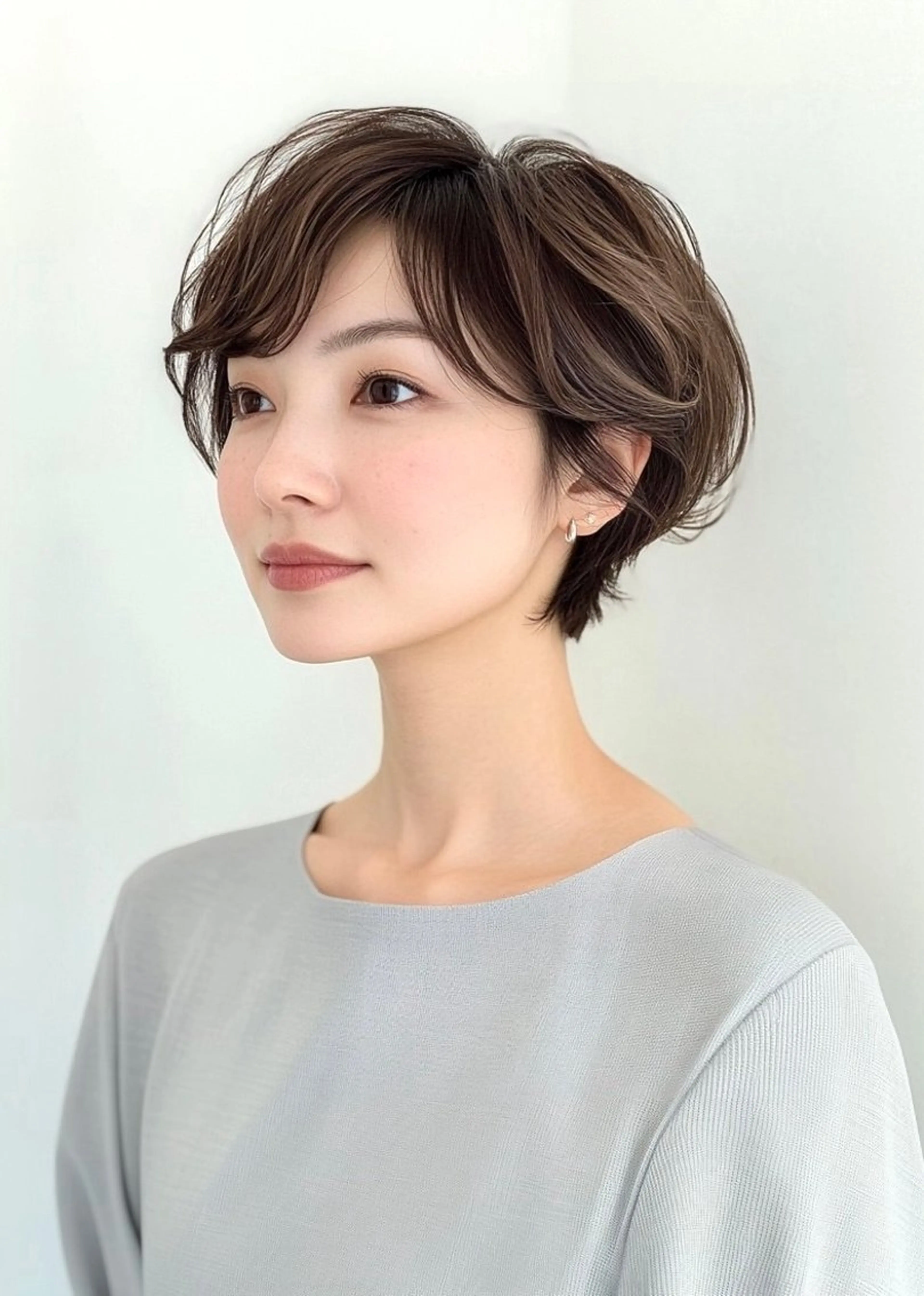 ショートカット＋カラーorトリートメント🩵　　40​〜​60代撮影協力いただける方限定🌸✨カラー追加可の写真