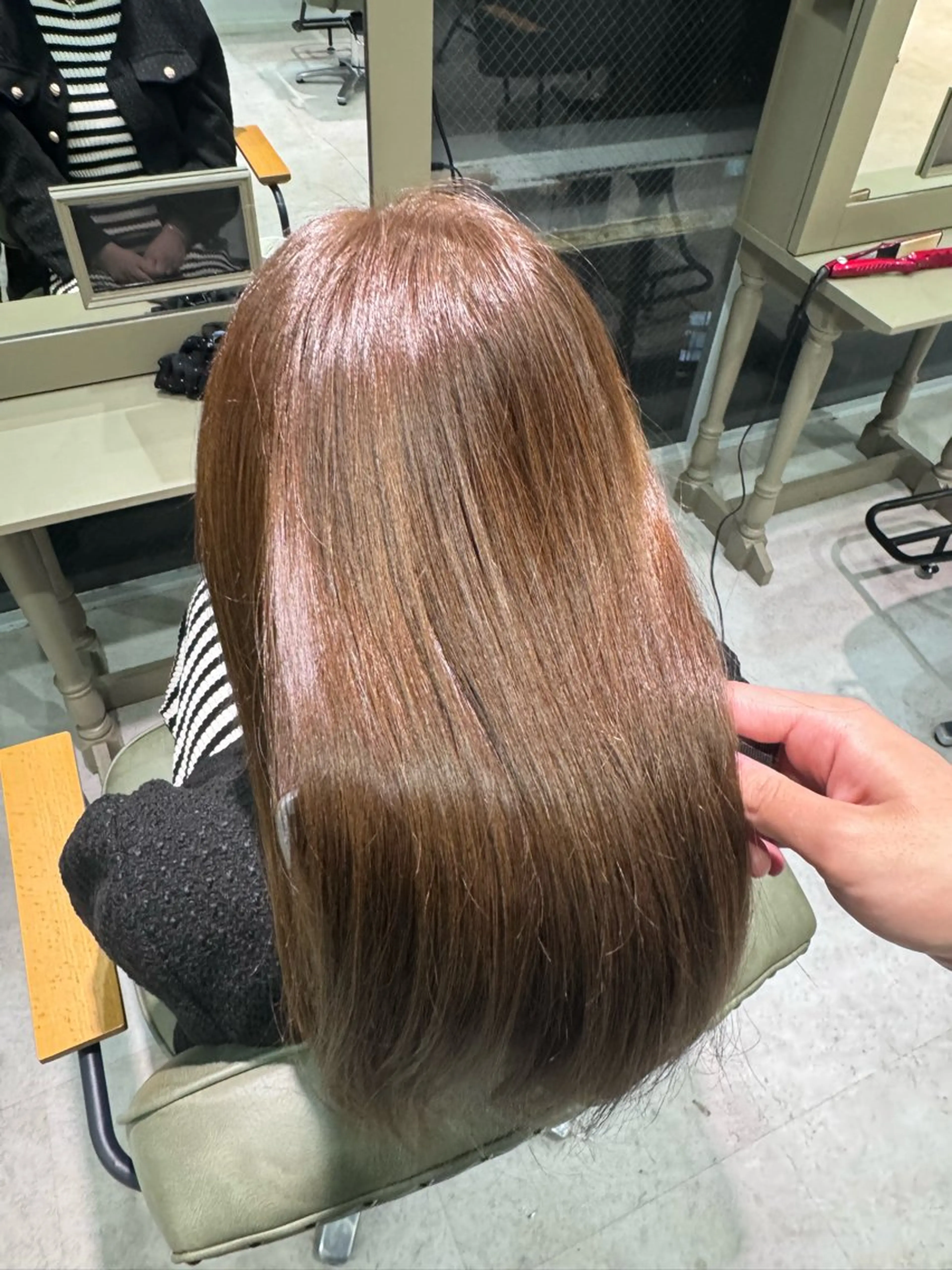 ロング カラー ブリーチ 永尾 幸太郎のヘアスタイル