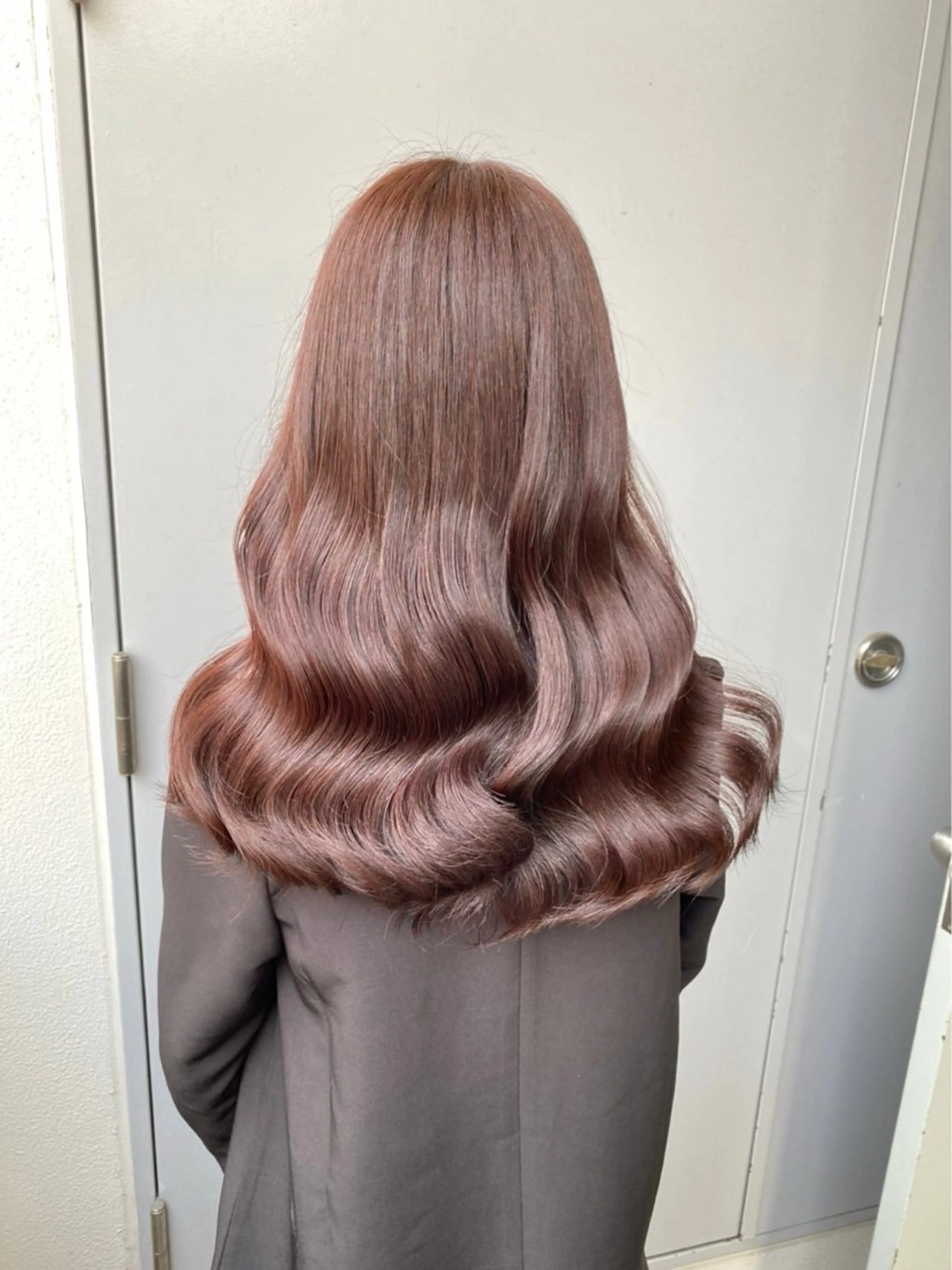セミロング カラー ヘアアレンジ ベージュカラー ブリーチ ブルーカラー ブラウンカラー カシス 🎀Girly艶髪 暖色🎀Harukaのヘアスタイル