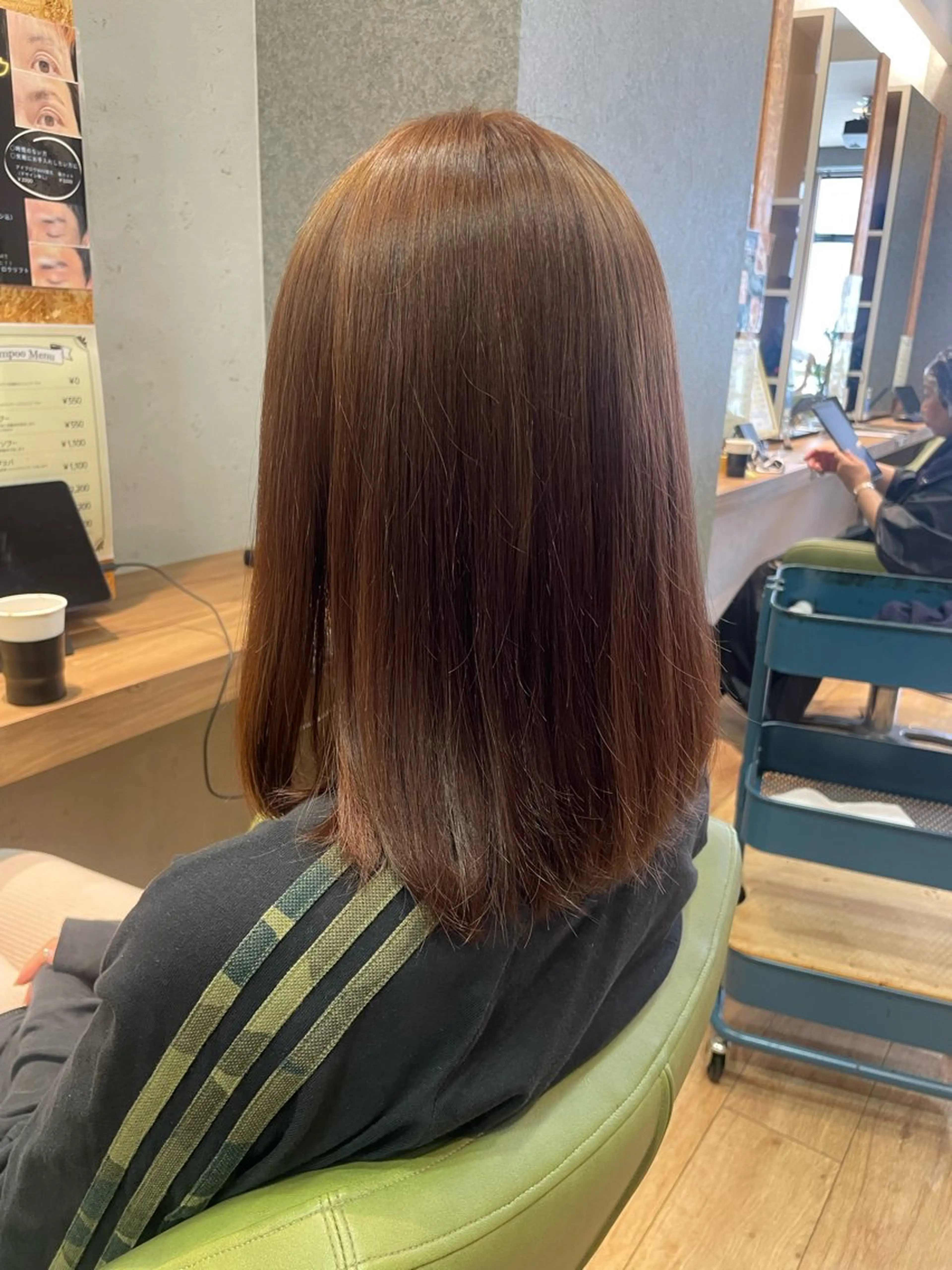 ミディアム カラー ブラウンカラー トリートメント 髪質改善/Bloss om🌷高橋沙衣のヘアスタイル