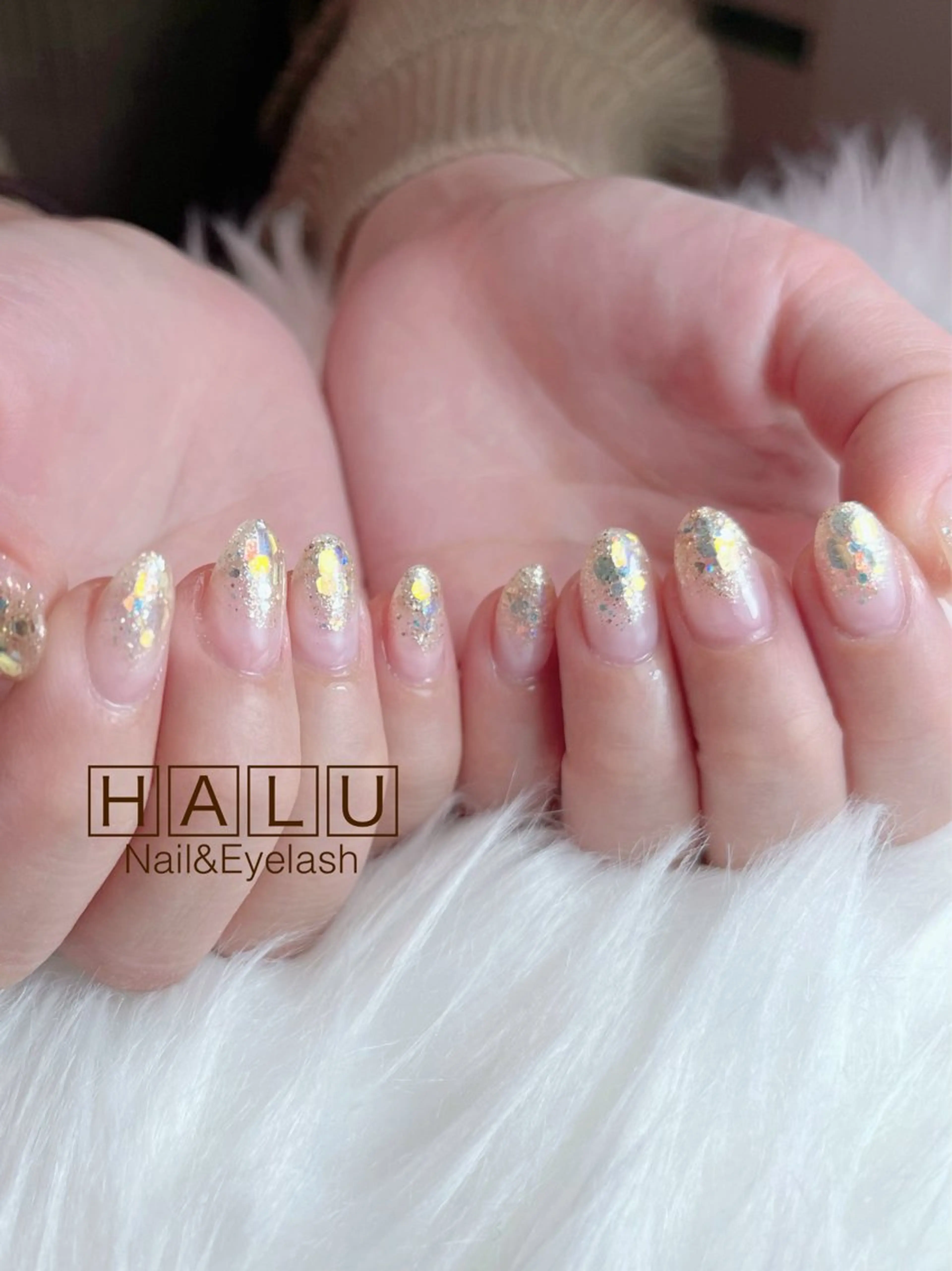ネイル キラキラネイル ラメ(グリッター) HALU ハルのネイルデザイン