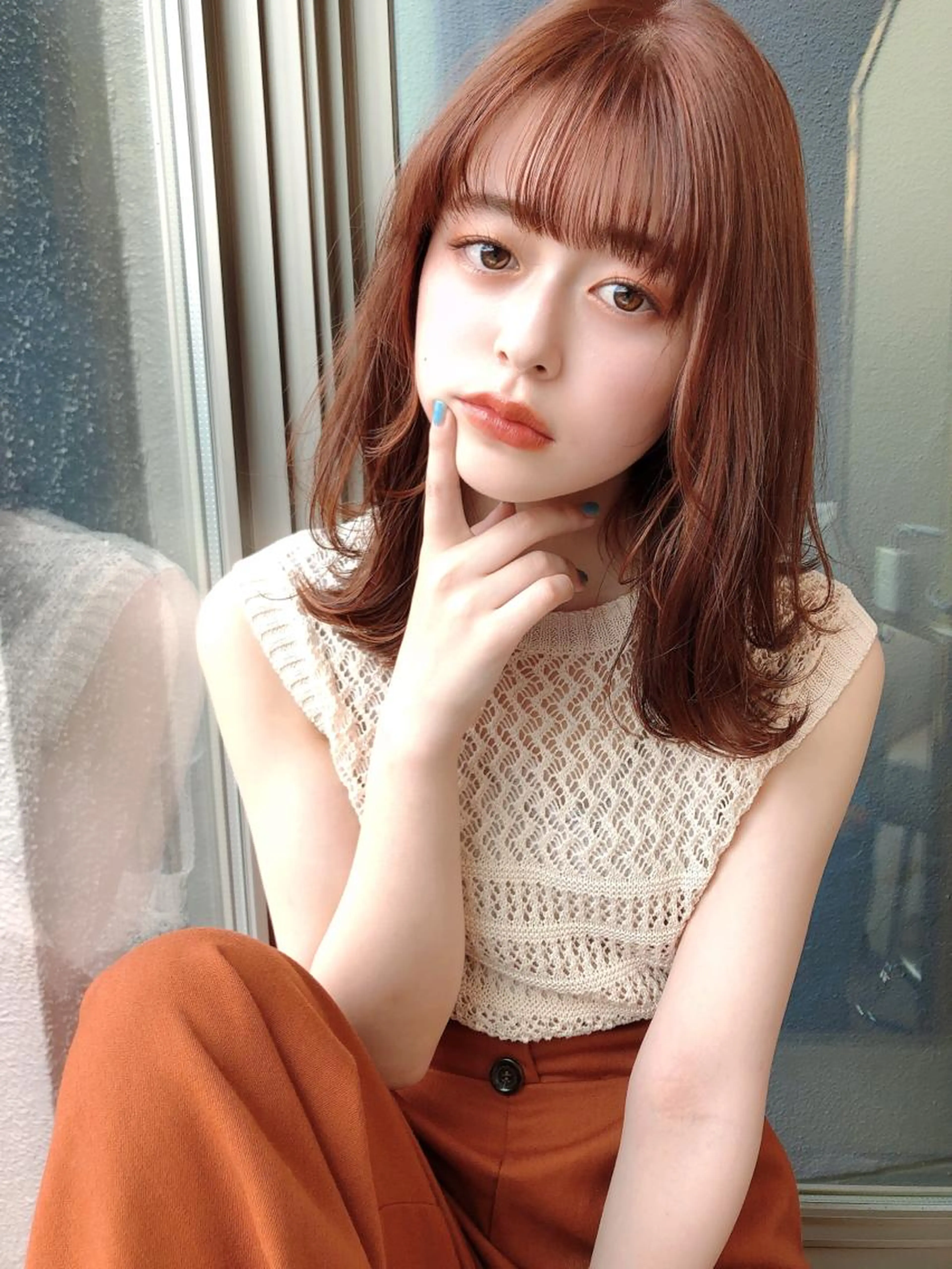 【ミニモ限定ご新規様】小顔補正カット&デザインカラー&トリートメントの写真