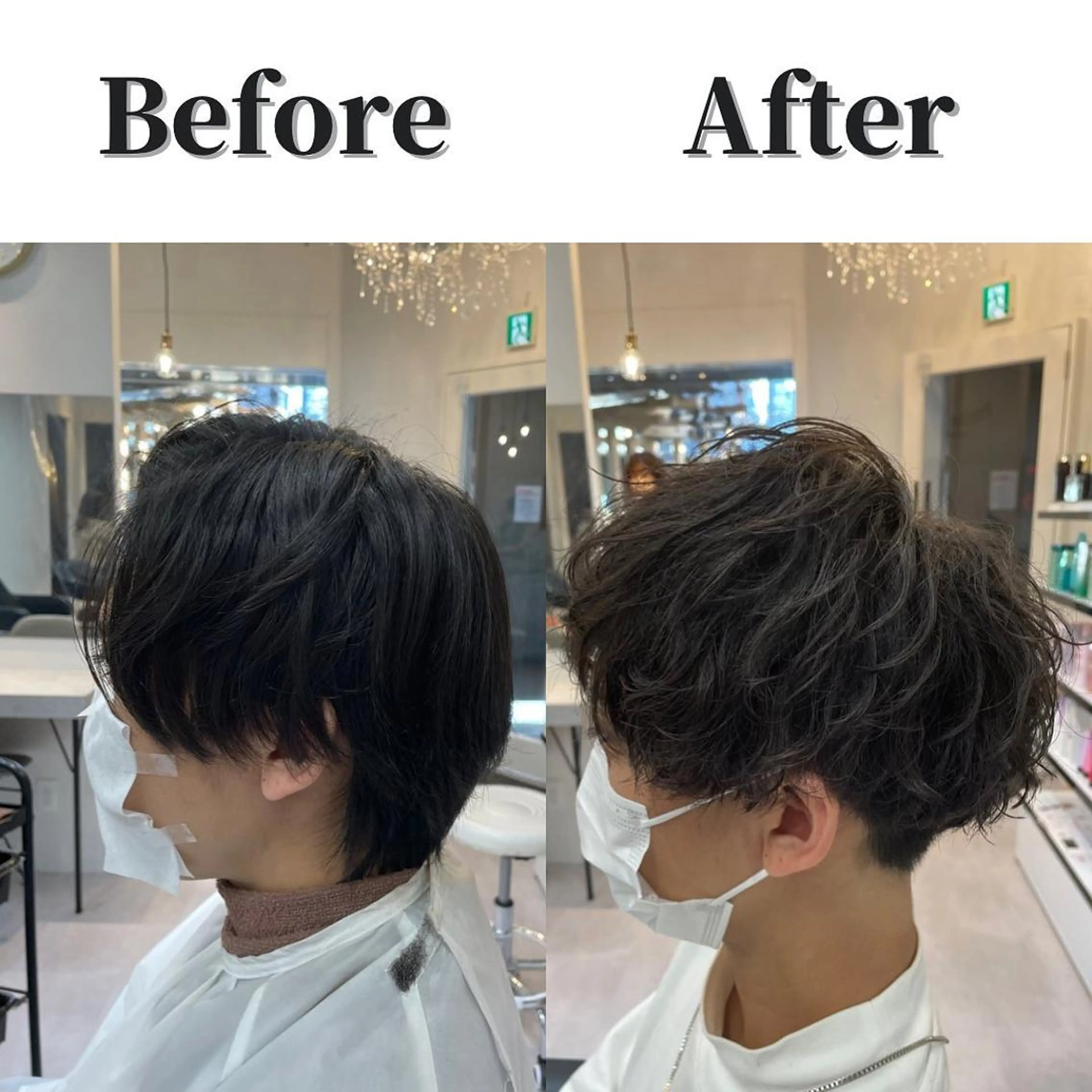 ショート 髪質改善× ハイライト溝江のヘアスタイル