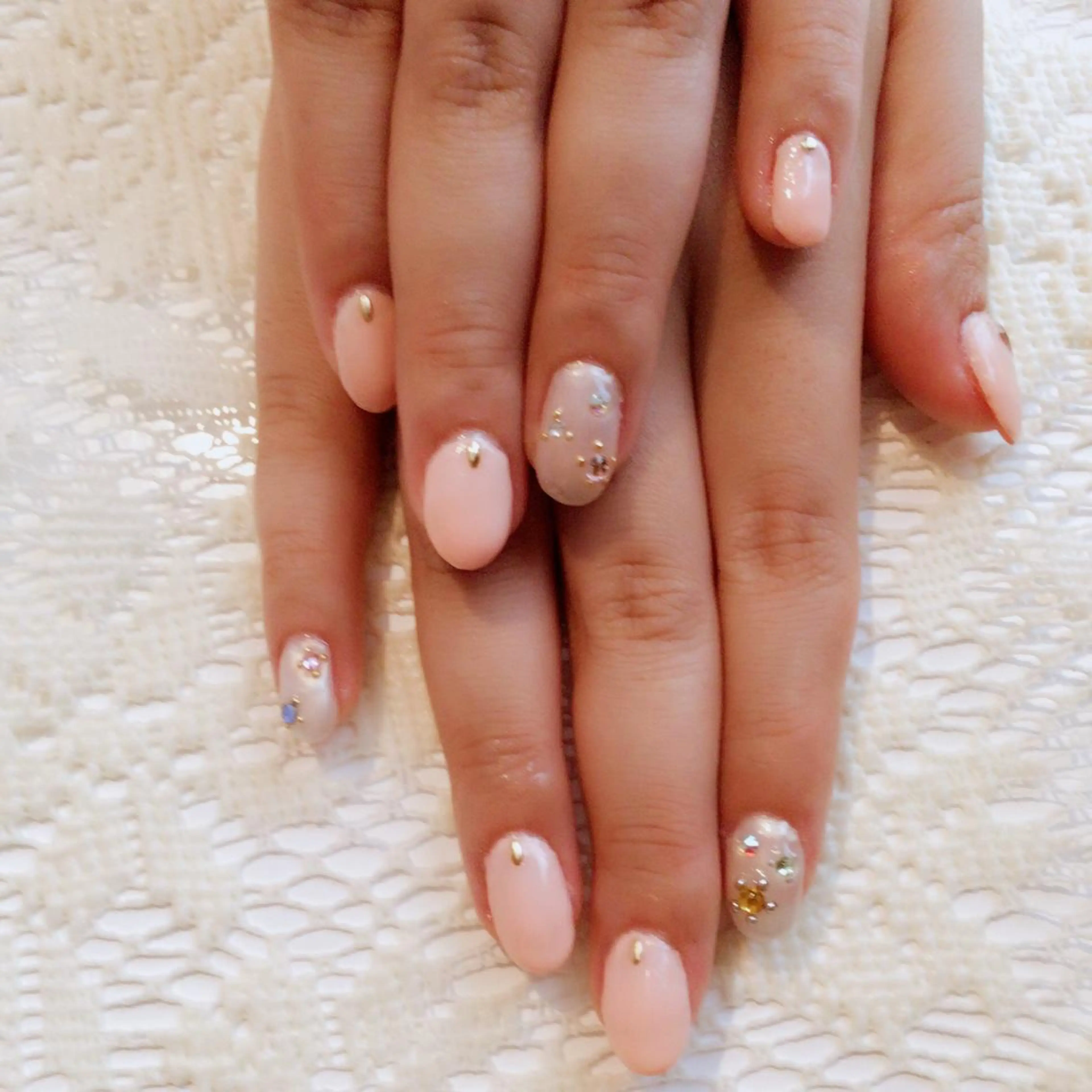 ネイル ジェルネイル ハードジェル 春ネイル 藤 あやのネイルデザイン