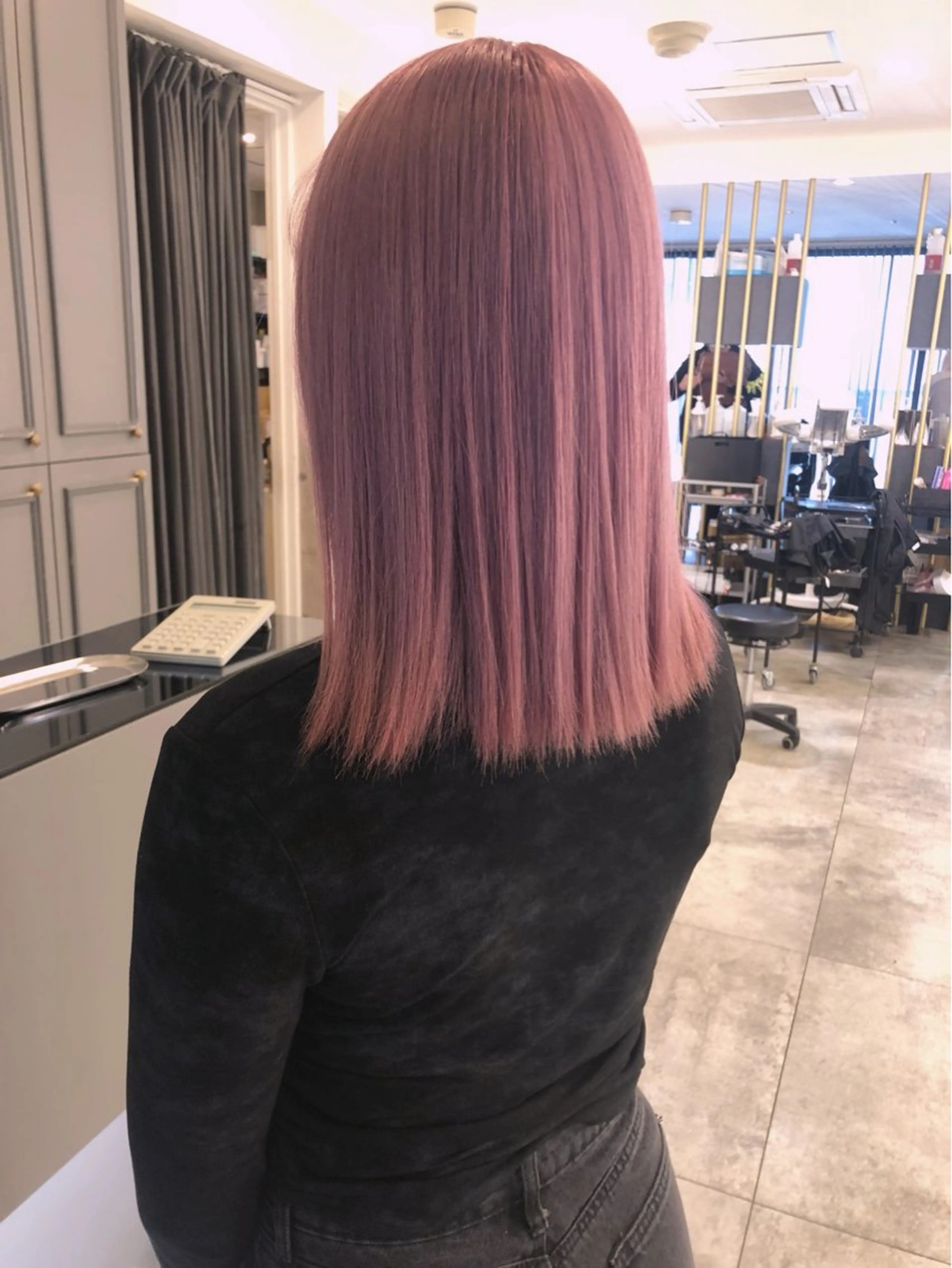 セミロング カラー ヘアカラー トリートメント Noe心斎橋所属・Noe心斎橋 堀田 朋宏のヘアスタイル