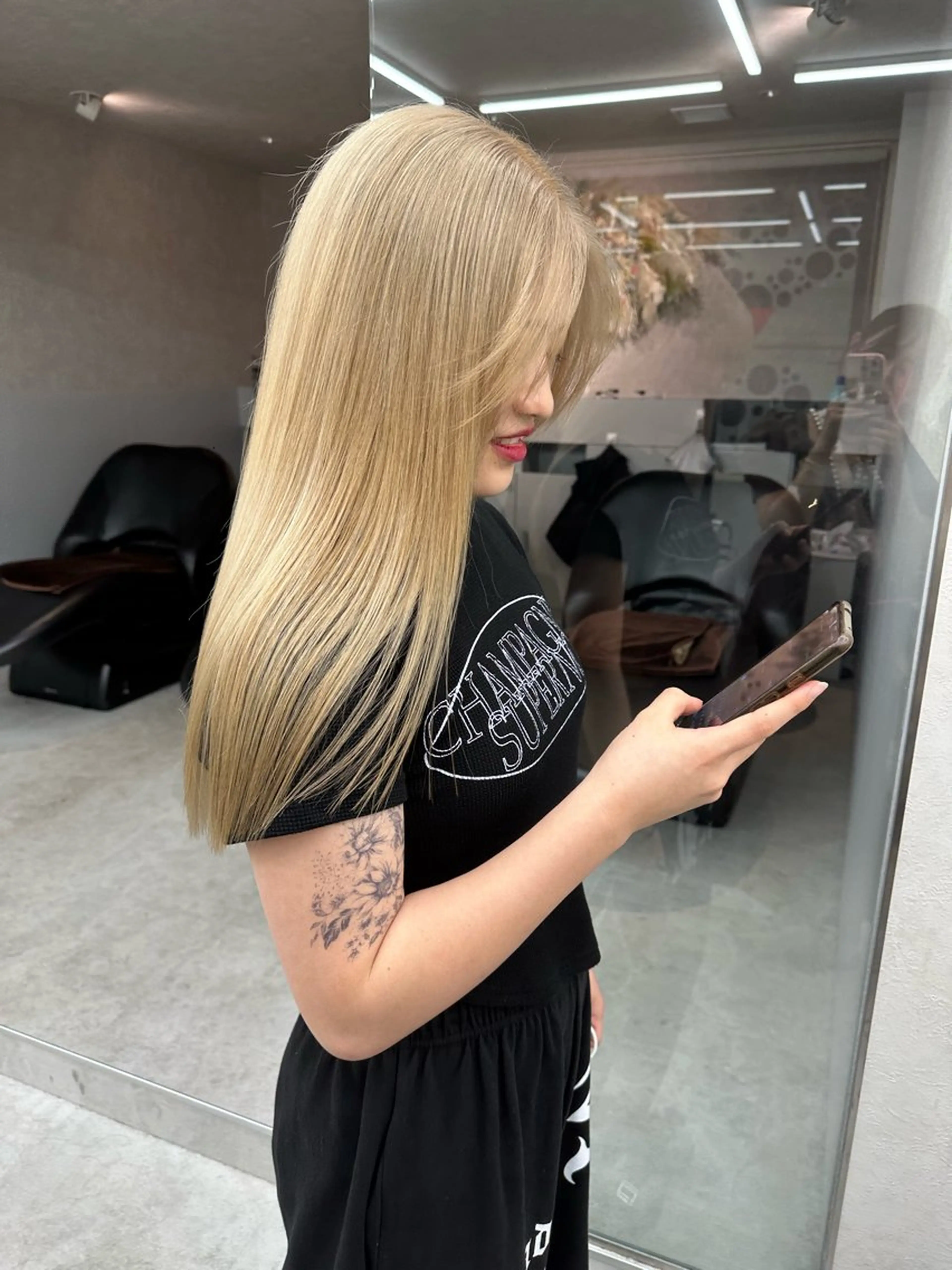 ロング ヘアカラー トリートメント Lond  lea 🦋ayana🦋のヘアスタイル