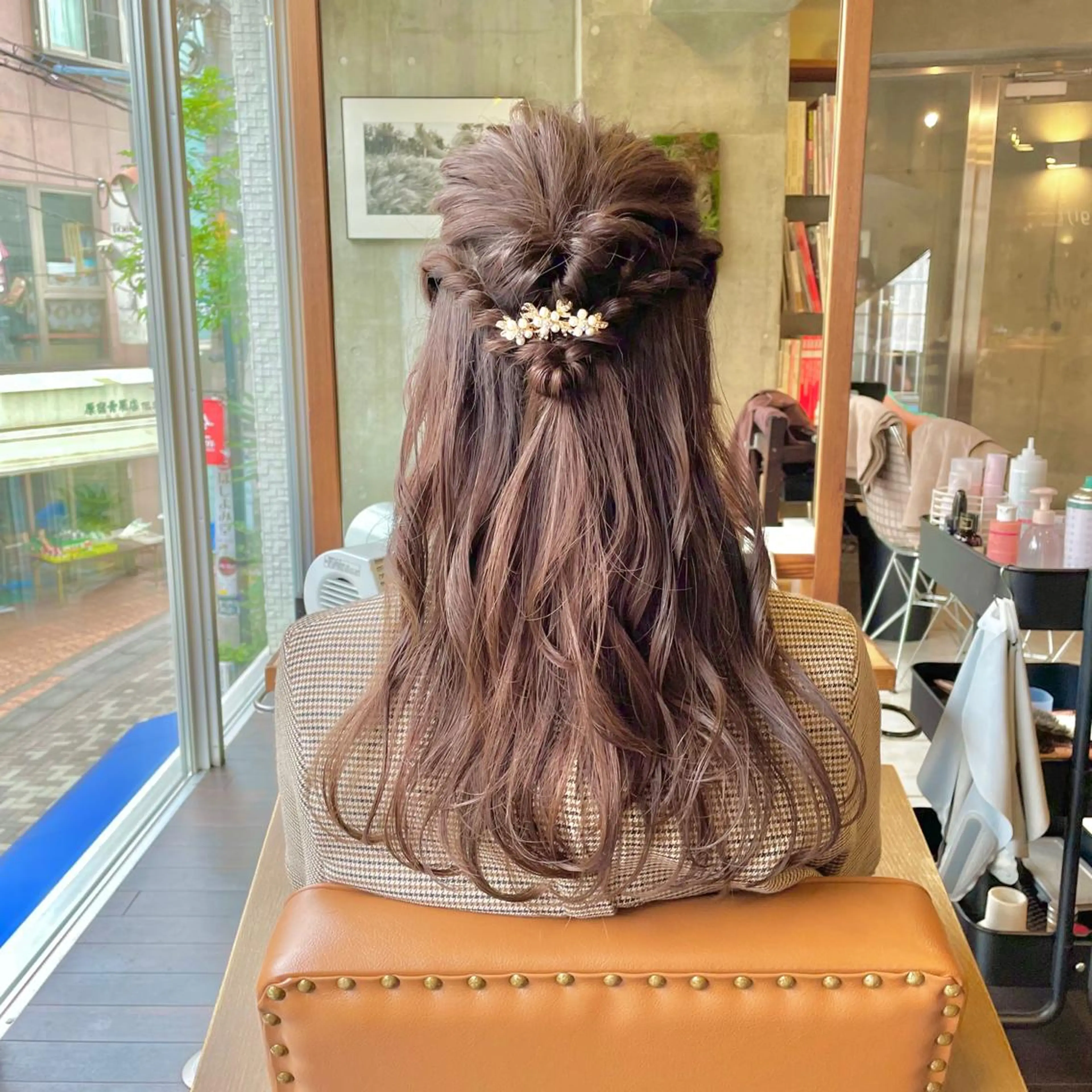 ヘアアレンジ ハーフアップ 🫧BUBBLES 新所沢　かとうゆきのヘアスタイル