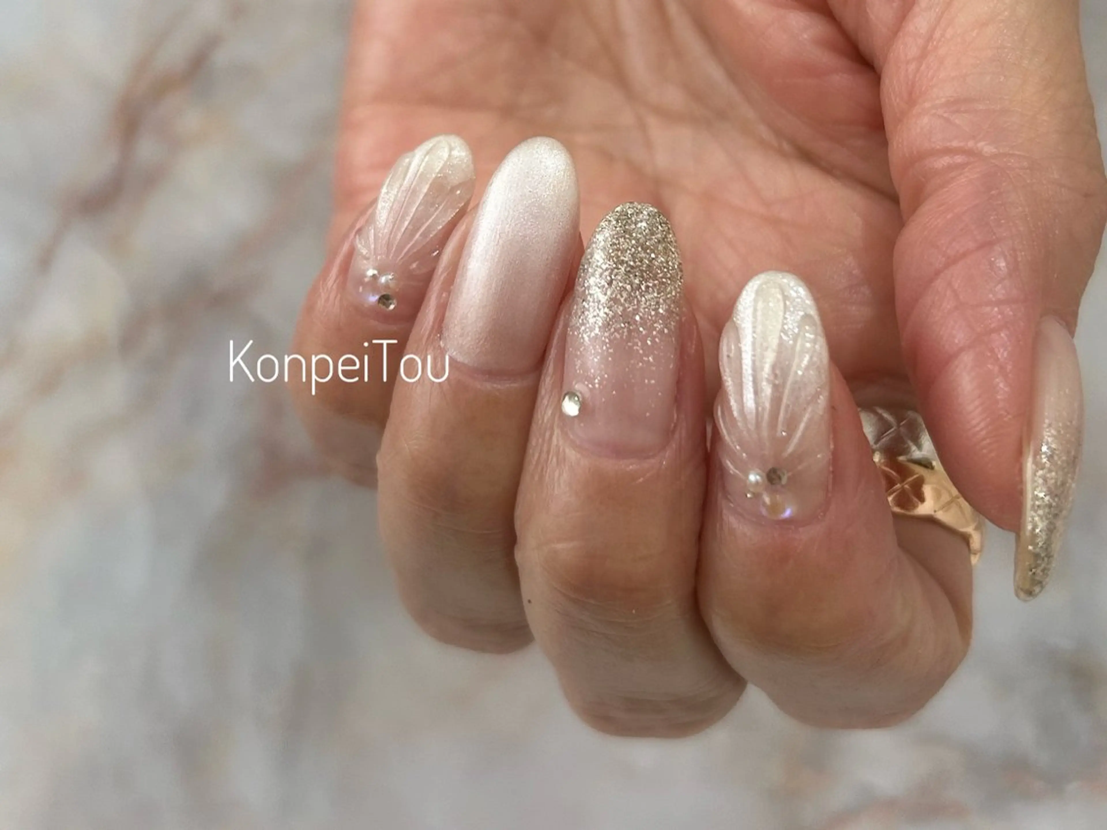 ネイル ハンドネイル おうちのネイルサロン　konpeiTou〜こんぺいとう〜所属・おうちのネイルサロン KonpeiTouのネイルデザイン
